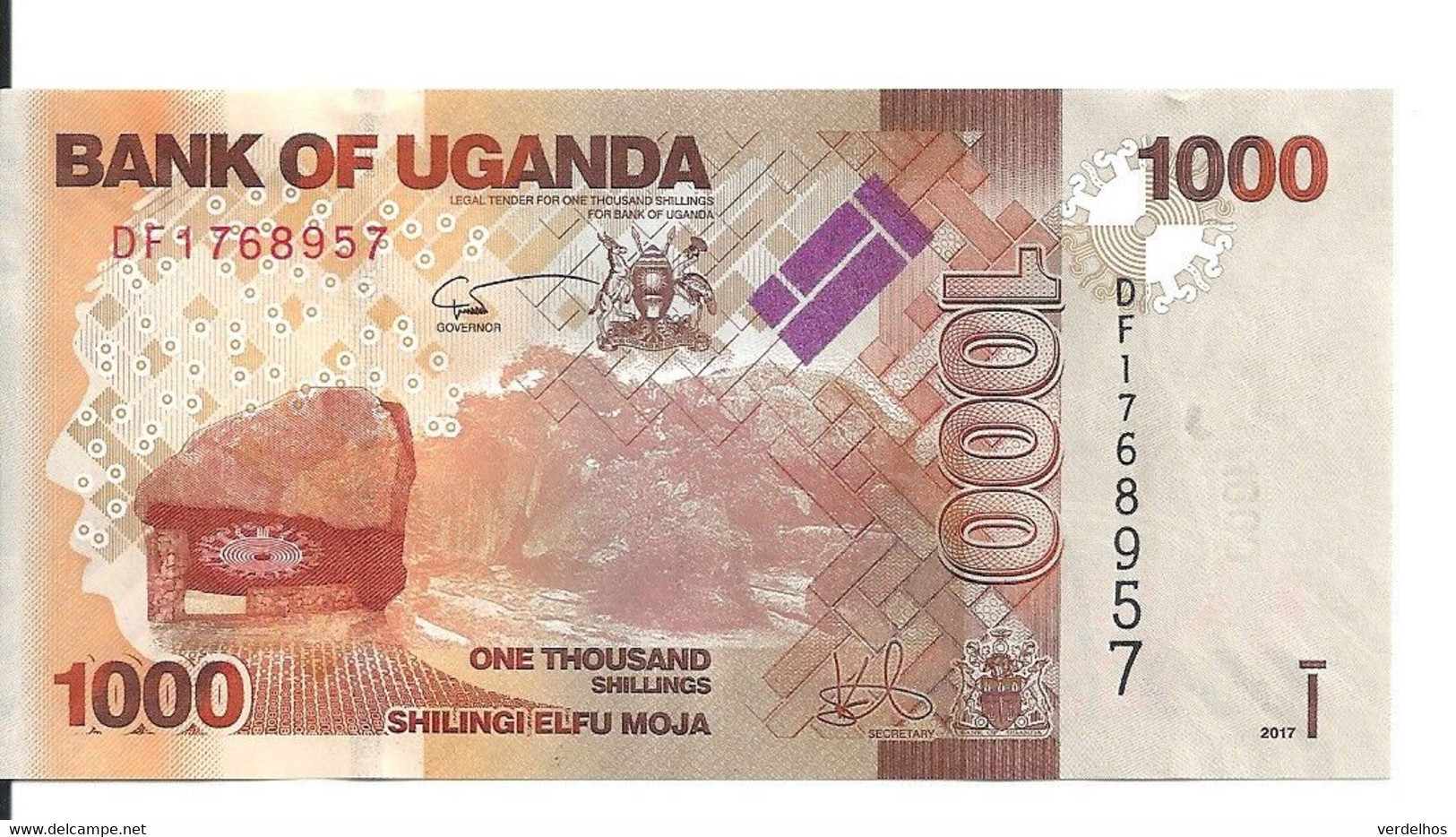 OUGANDA 1000 SHILLINGS 2017 UNC P 49 E - Oeganda