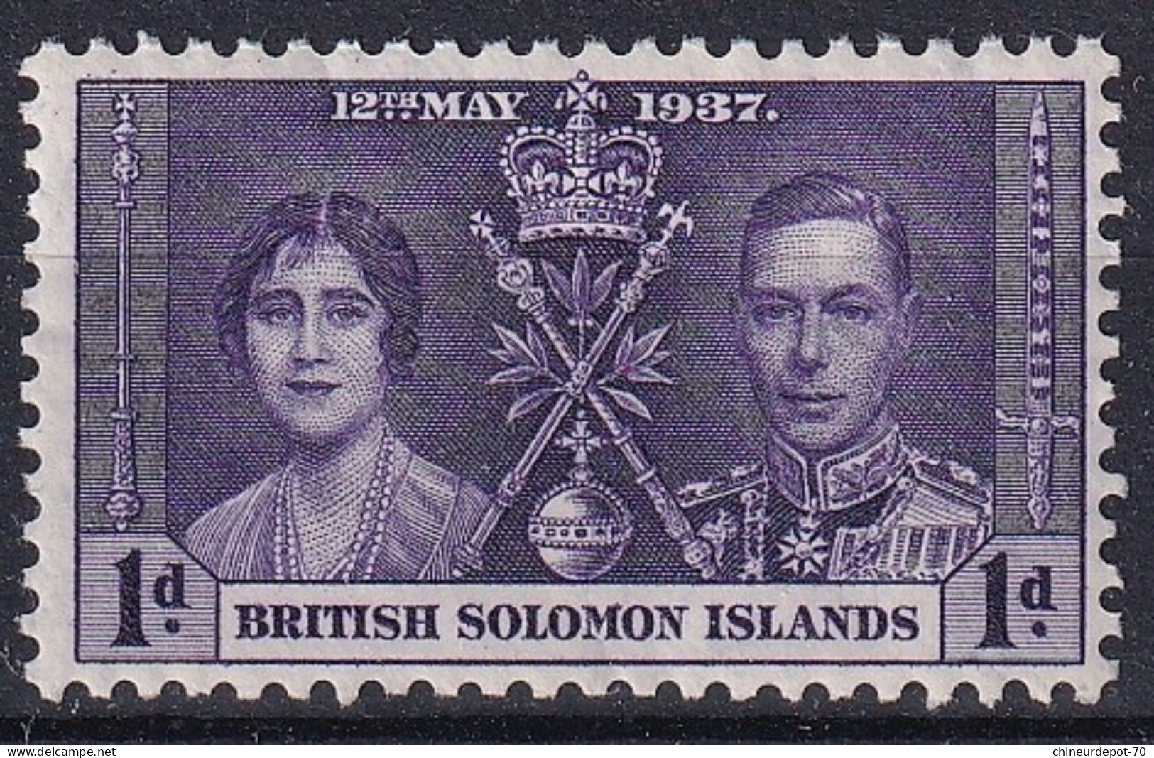 Iles Salomon BRITISH SOLOMON ISLANDS 1937 NEUFS AVEC CHARNIERE * - British Solomon Islands (...-1978)