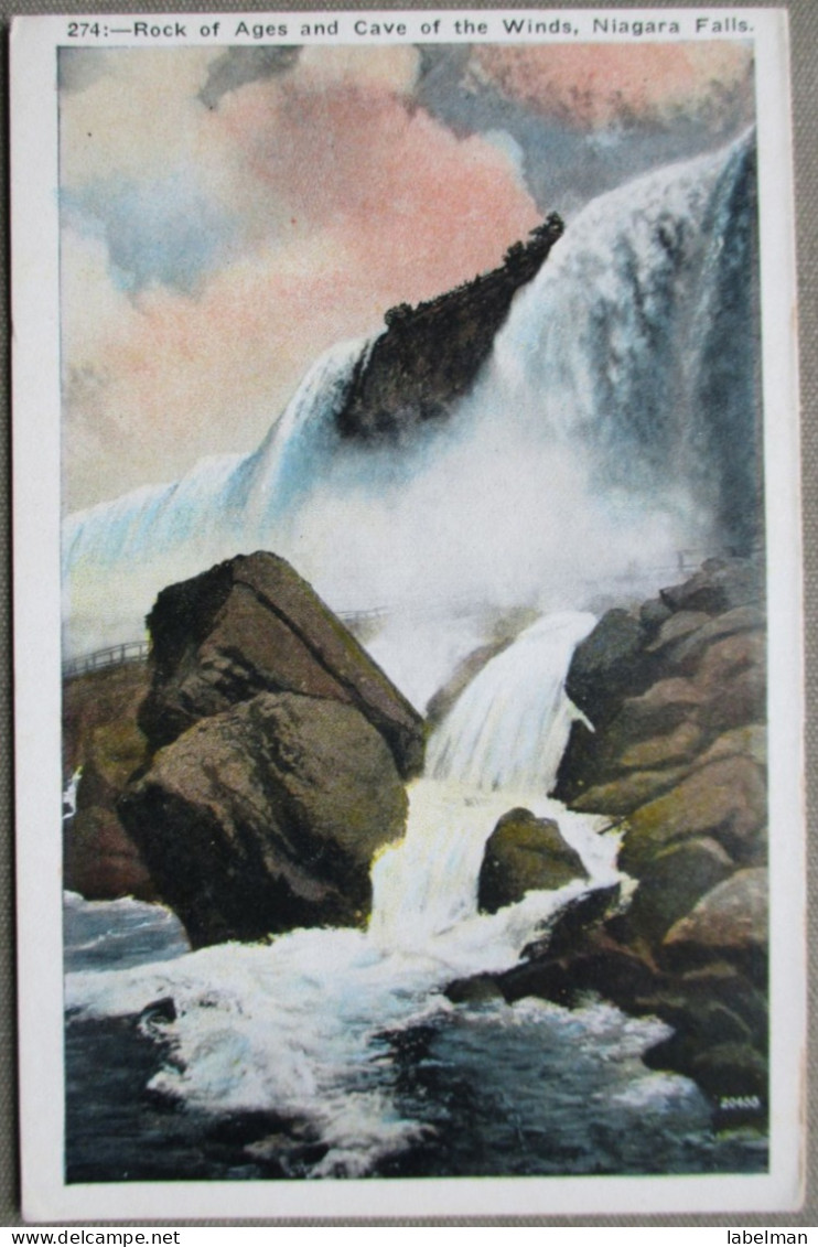 CANADA ONTARIO NIAGARA FALLS ROCK OF AGES CAVE OF WINDS CARD POSTKARTE ANSICHTSKARTE CARTOLINA POSTCARD CARTE POSTALE - Huntsville