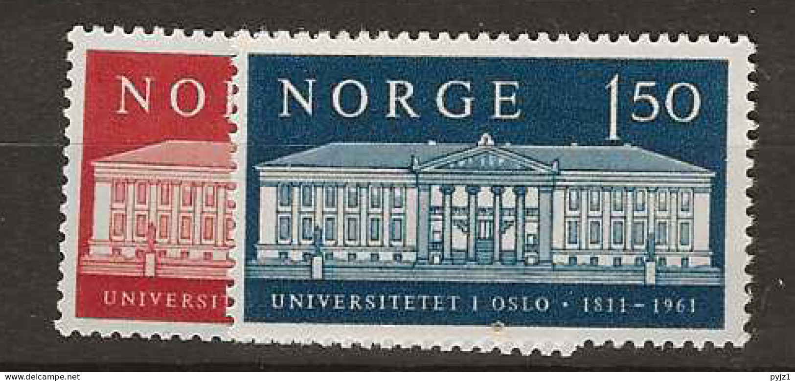 1961 MNH Norway Mi 458-59 Postfris** - Unused Stamps