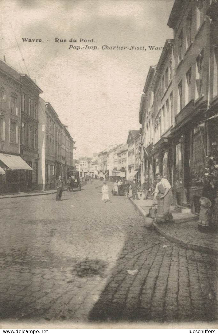 Wavre - Rue Du Pont - Très Animée - 2 Scans - Waver