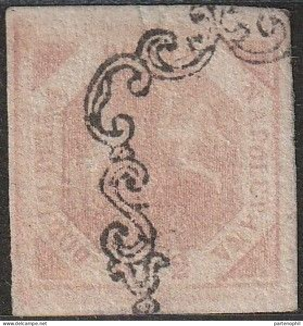 8 - Napoli 1858 - 2 Gr. I Tavola N. 5 Annullato Con Annullo A Ferro Di Cavallo Di Sicilia. SPL - Neapel