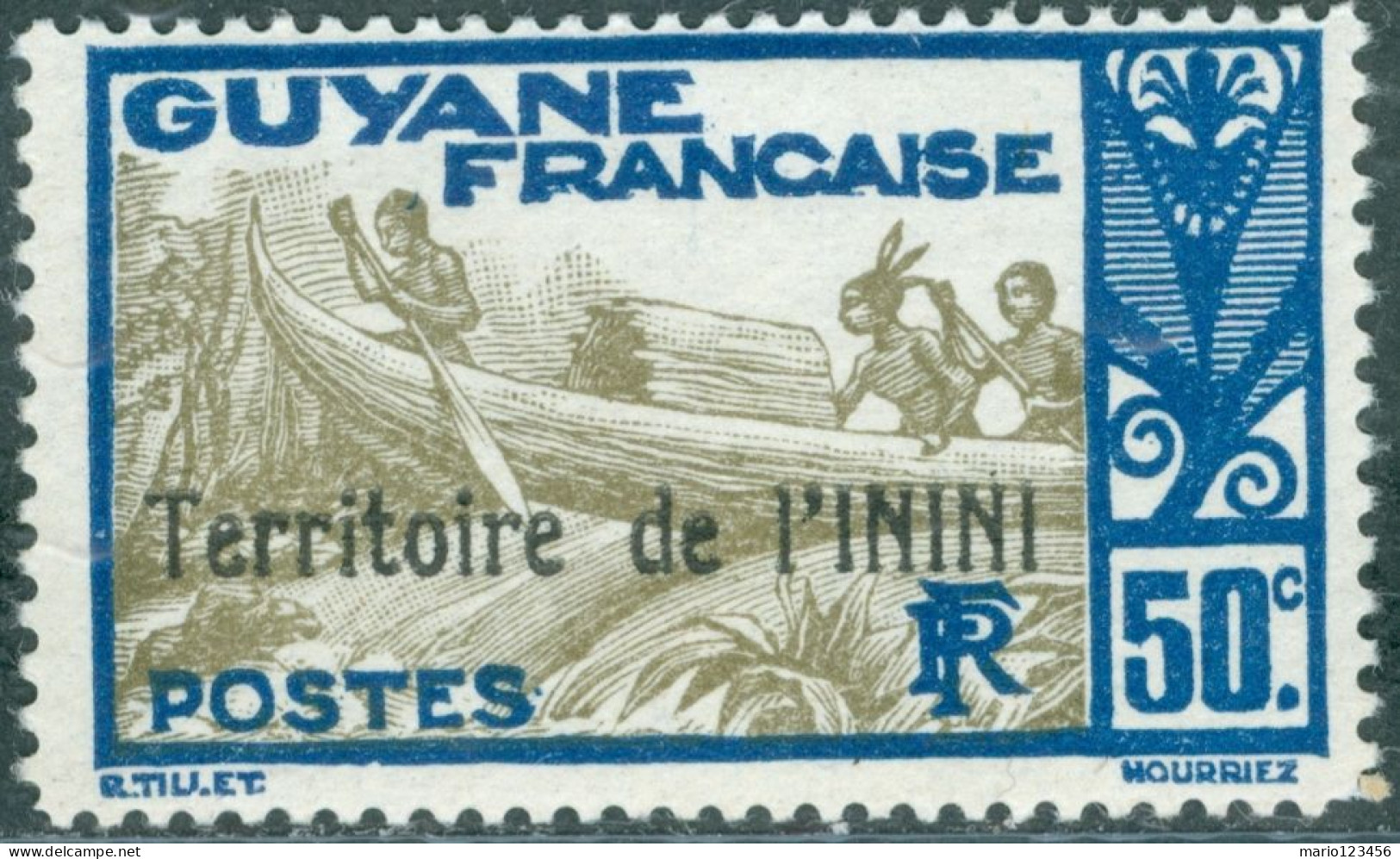 ININI, PAESAGGI, LANDSCAPE, 1932, FRANCOBOLLI NUOVI (MNH**) Mi:FR-INI 10, Scott:FR-INI 15, Yt:FR-INI 12 - Ongebruikt