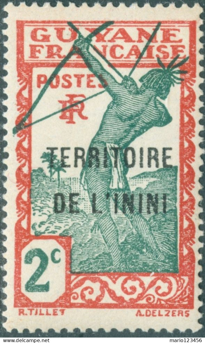 ININI, PAESAGGI, LANDSCAPE, 1932-1938, FRANCOBOLLI NUOVI (MLH*) Mi:FR-INI 2, Scott:FR-INI 2, Yt:FR-INI 2 - Ongebruikt