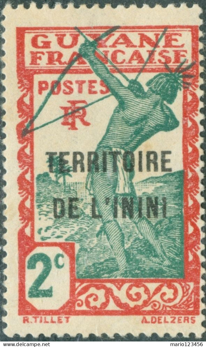 ININI, PAESAGGI, LANDSCAPE, 1932-1938, FRANCOBOLLI NUOVI (MLH*) Mi:FR-INI 2, Scott:FR-INI 2, Yt:FR-INI 2 - Ungebraucht