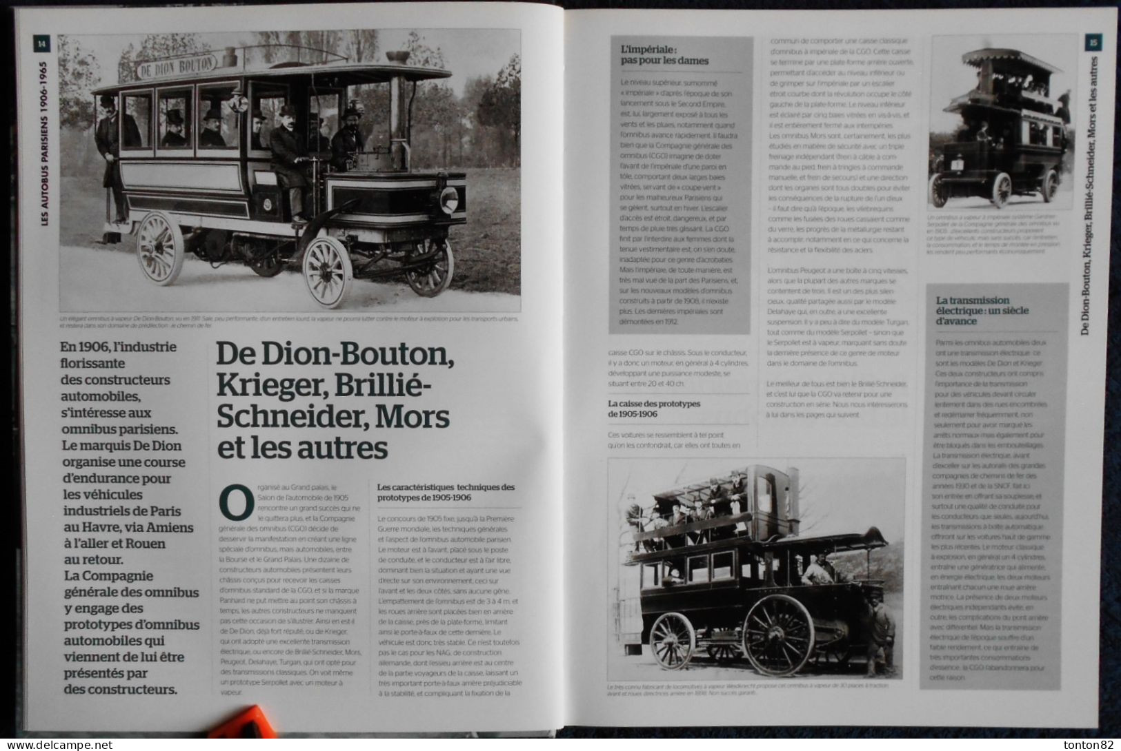 LES AUTOBUS PARISIENS - 1906 / 1965 - Éditions ATLAS - ( 2011 ) .