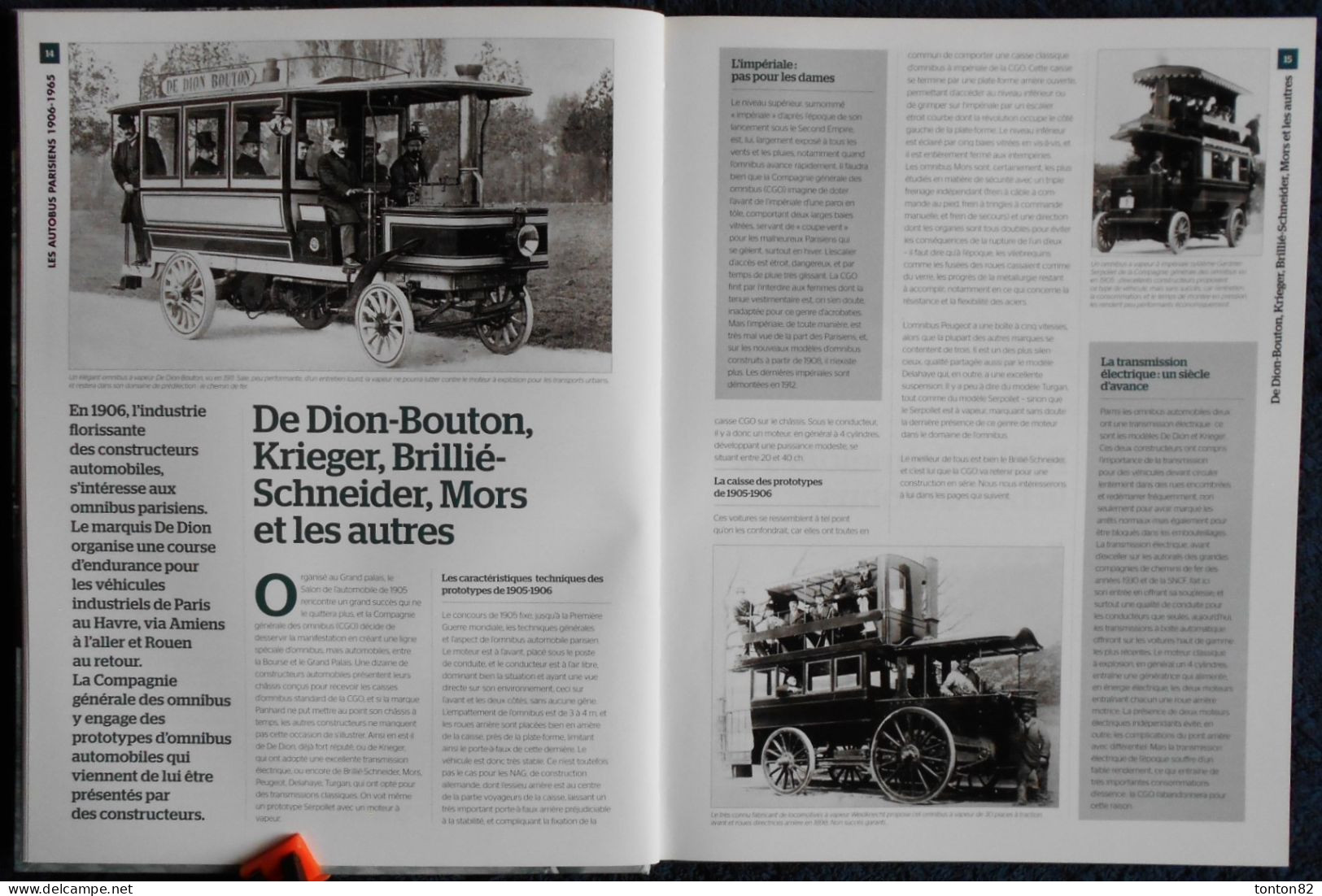 LES AUTOBUS PARISIENS - 1906 / 1965 - Éditions ATLAS - ( 2011 ) .