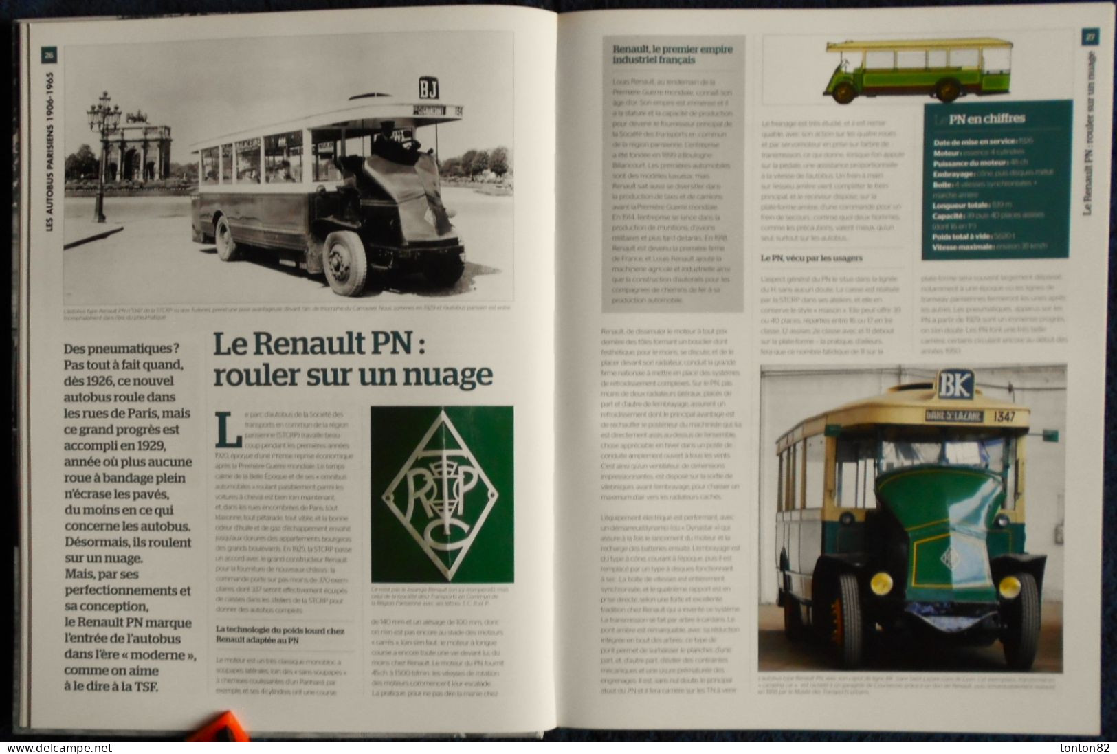 LES AUTOBUS PARISIENS - 1906 / 1965 - Éditions ATLAS - ( 2011 ) .