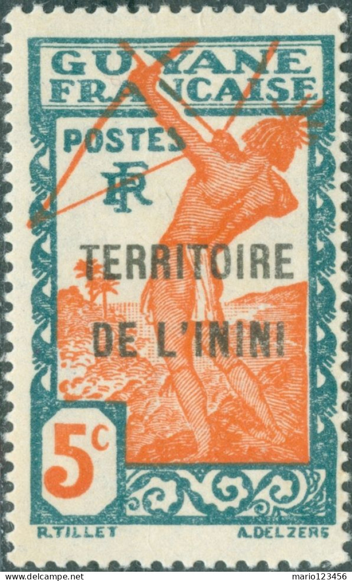 ININI, PAESAGGI, LANDSCAPE, 1932, FRANCOBOLLI NUOVI (MLH*) Scott:FR-INI 5, Yt:FR-INI 4 - Unused Stamps