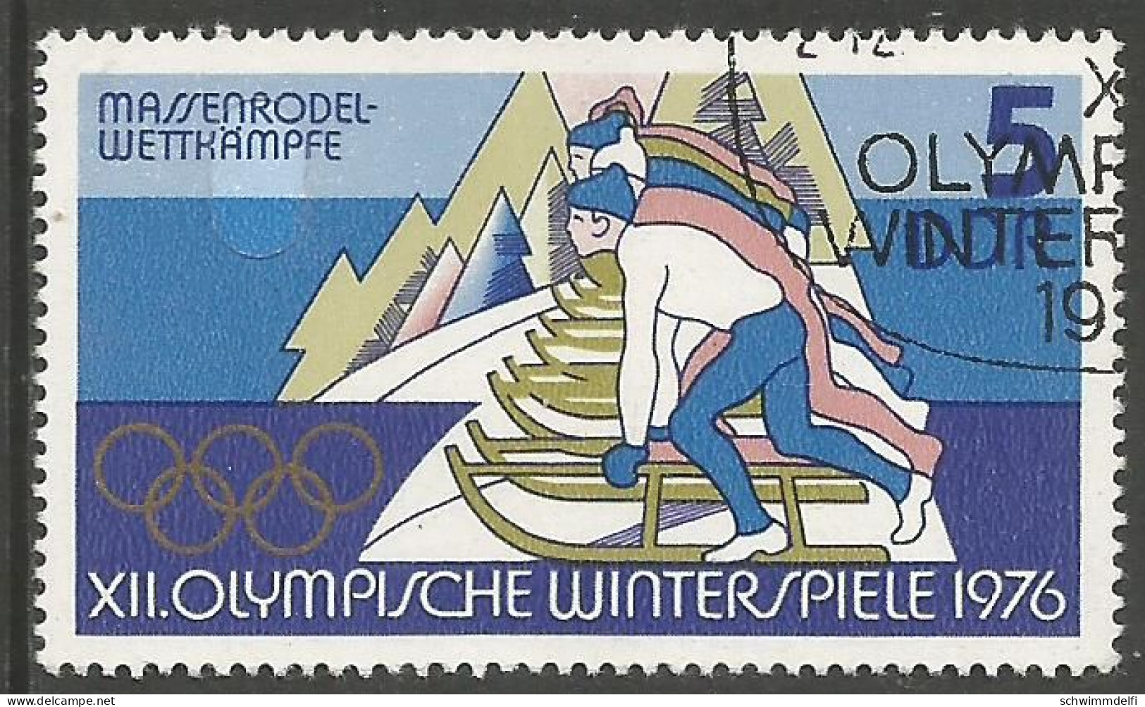 ALEMANIA - DEUTSCHLAND - GERMANY - DDR - GDR - OLYMPISCHE WINTERSPIELE 1976 - 5 PFENNIG - Inverno1976: Innsbruck