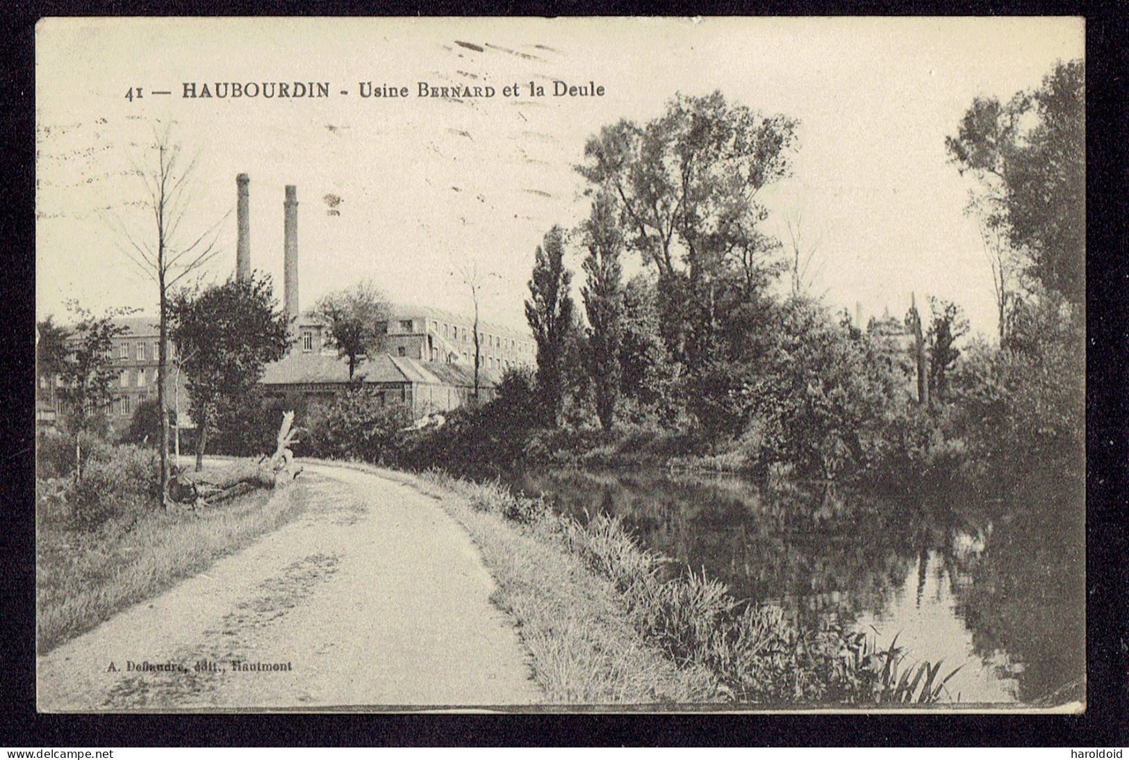 CPA 59 - HAUBOURDIN - USINE BERNARD ET LA DEULE - Haubourdin