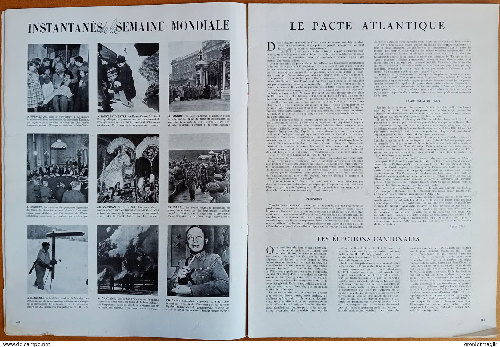 France Illustration N°180 26/03/1949 Paris Les Halles/Sarah Bernhardt/Jam Saheb De Nawanagar/L'U.R.S.S. En Antarctique - Algemene Informatie