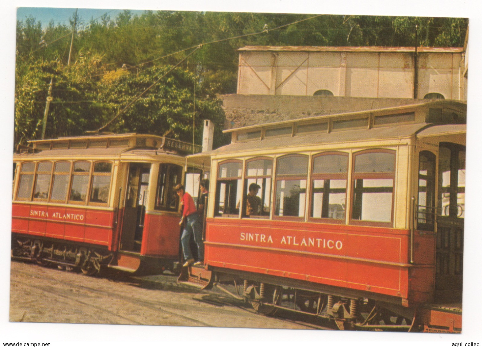 PORTUGAL VOITURE ÉLECTRIQUE TYPIQUE ENTRE SINTRA ET P.MAÇÃS  TRAM TYPIQUE - Strassenbahnen