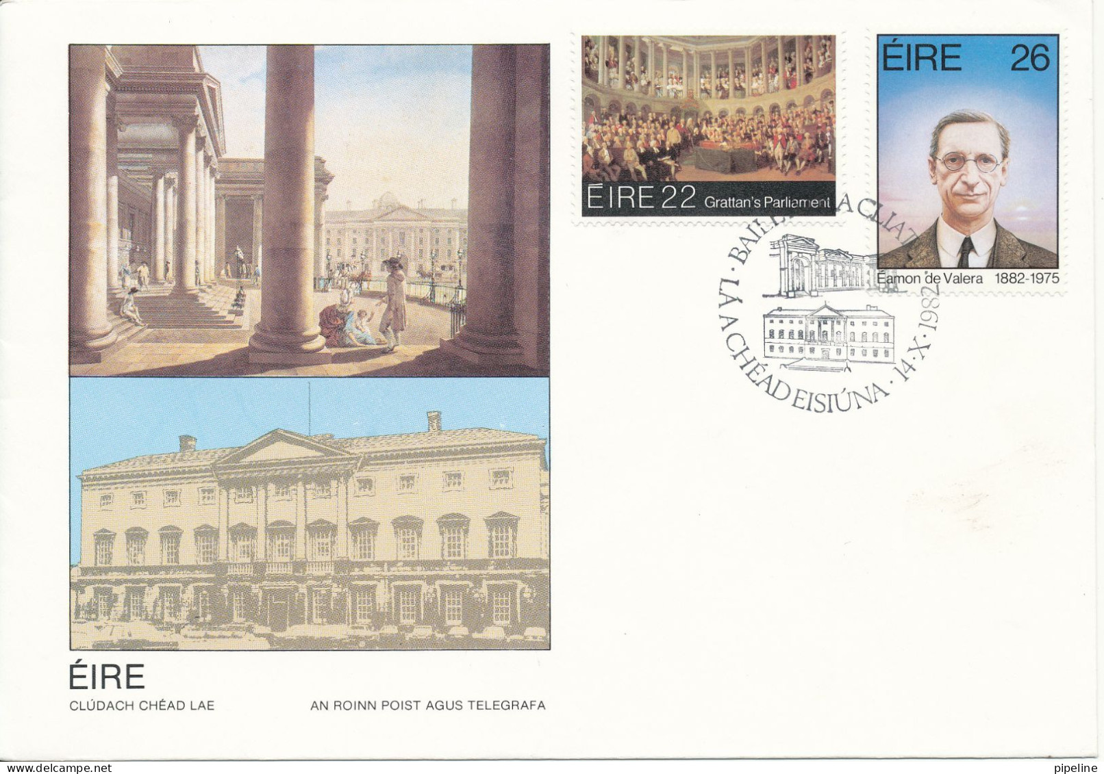 Ireland FDC 14-10-1982 With Cachet - FDC