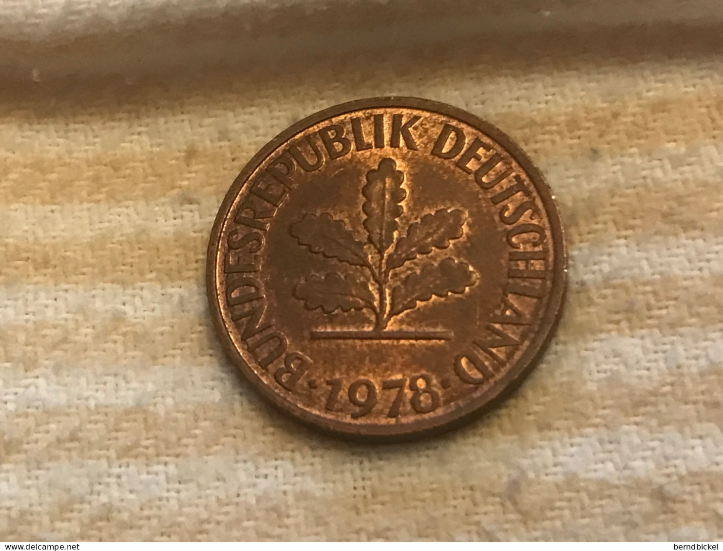 Münze Münzen Umlaufmünze Deutschland 2 Pfennig 1978 Münzzeichen F - 2 Pfennig