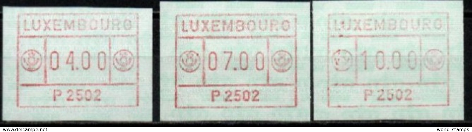 LUXEMBOURG ** - Franking Machines (EMA)