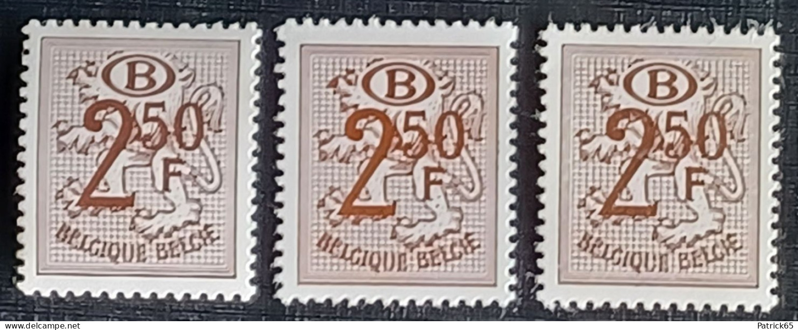 Belgié 1952 Dienstzegels Obp.nrs.S56 AP2--S-56AP6--S56AP7 MNH--Postfris (2 Scans). - Neufs