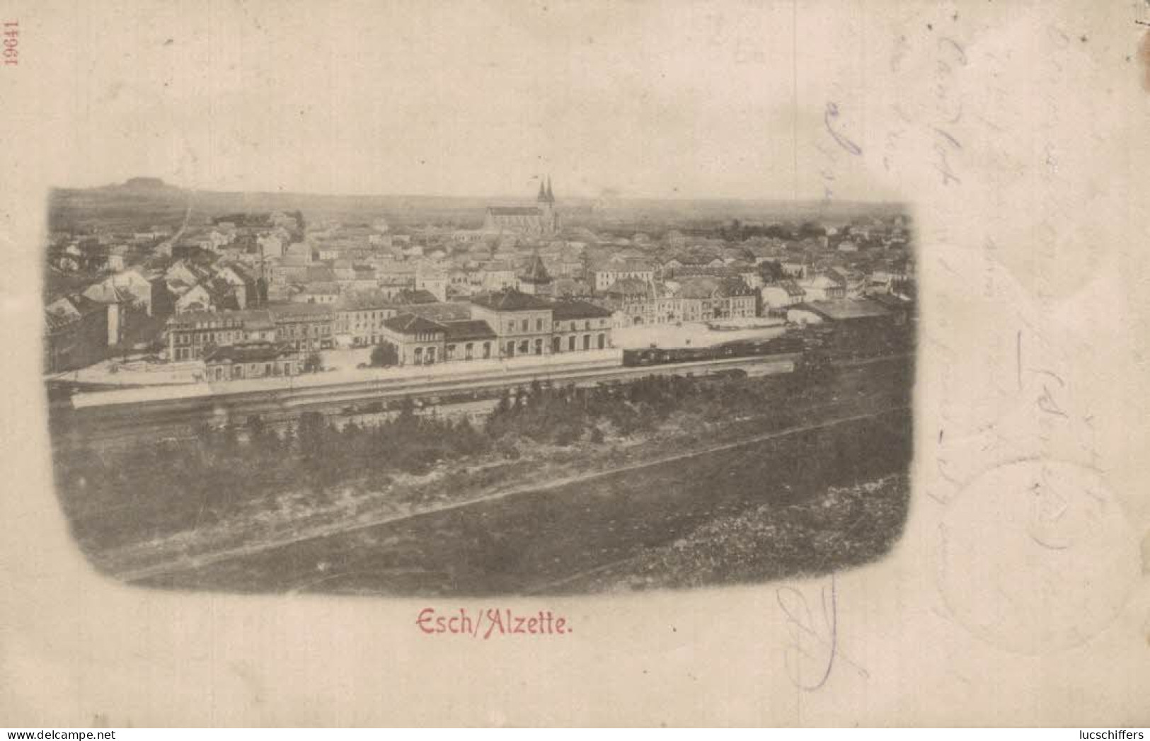 Esch-sur-Alzette - Vue Sur Le Chemin De Fer - Train - 2 Scans - Esch-Alzette