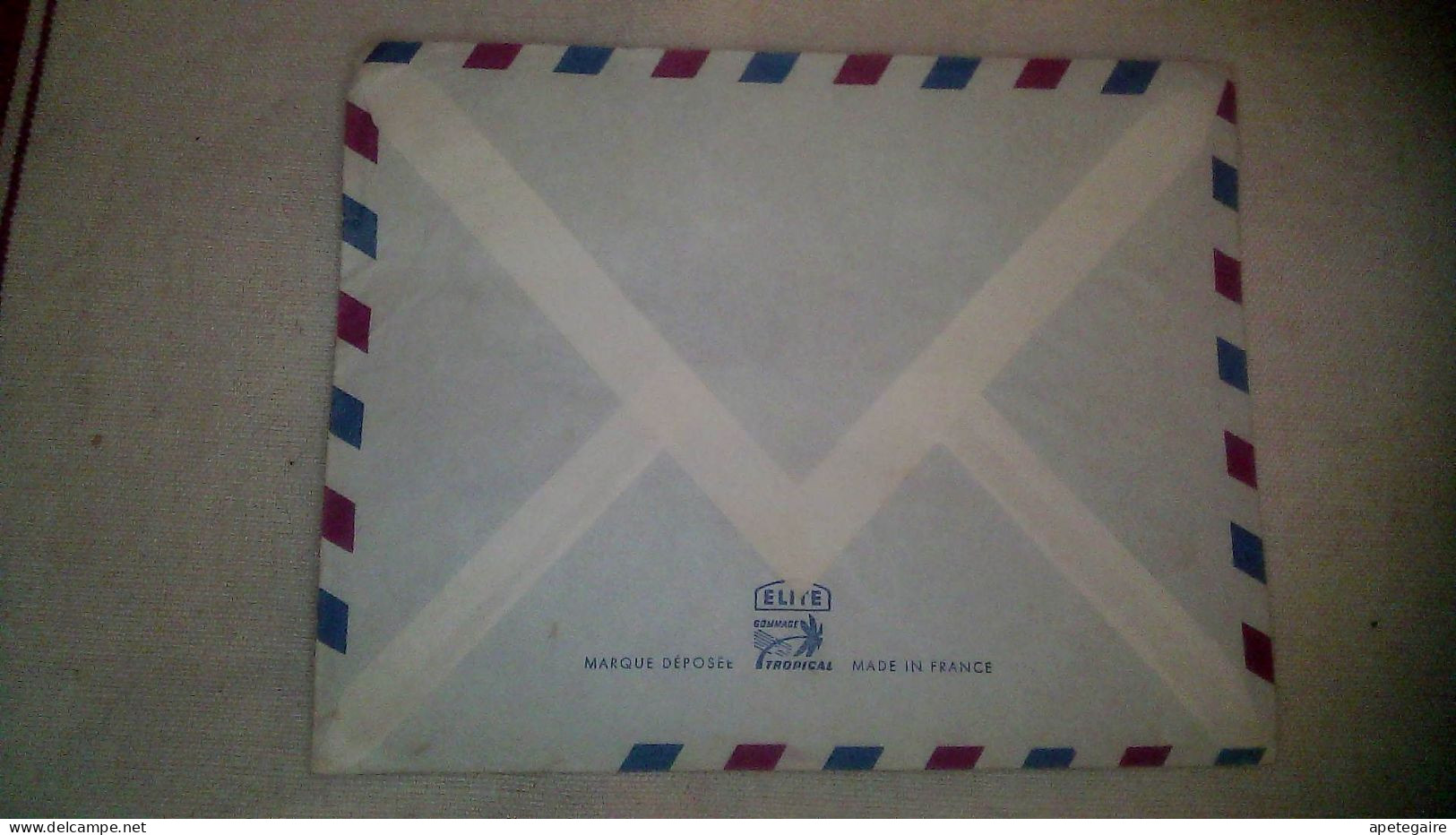 Timbre Congo-Brazzaville  Poste Aérienne Enveloppe  Ayant Voyagée Mvouti (Congo)  / Toulouse 1961 - Gebraucht