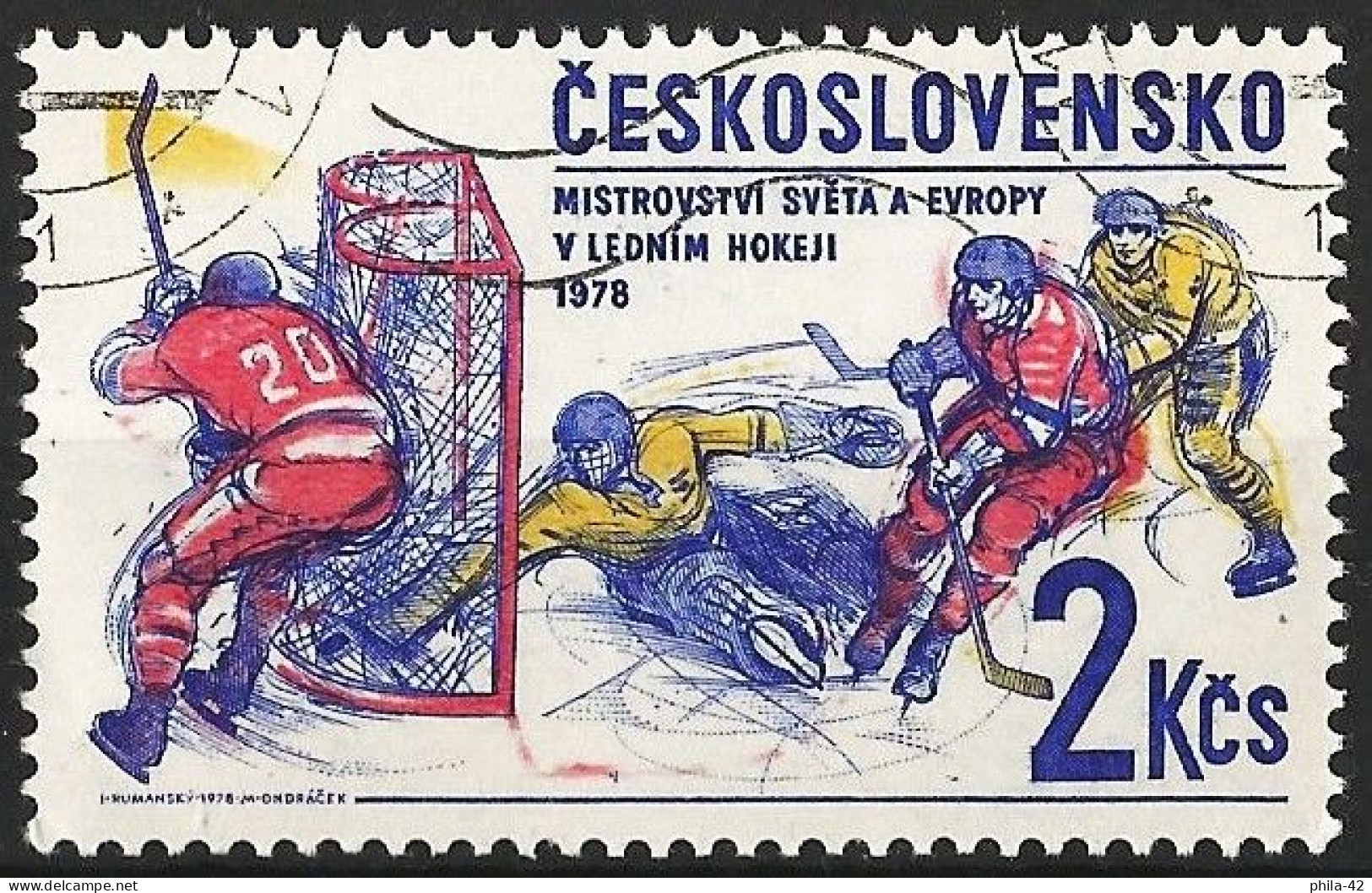 Czechoslovakia 1978 - Mi 2438 - YT 2270 ( Ice-Hockey ) - Eishockey