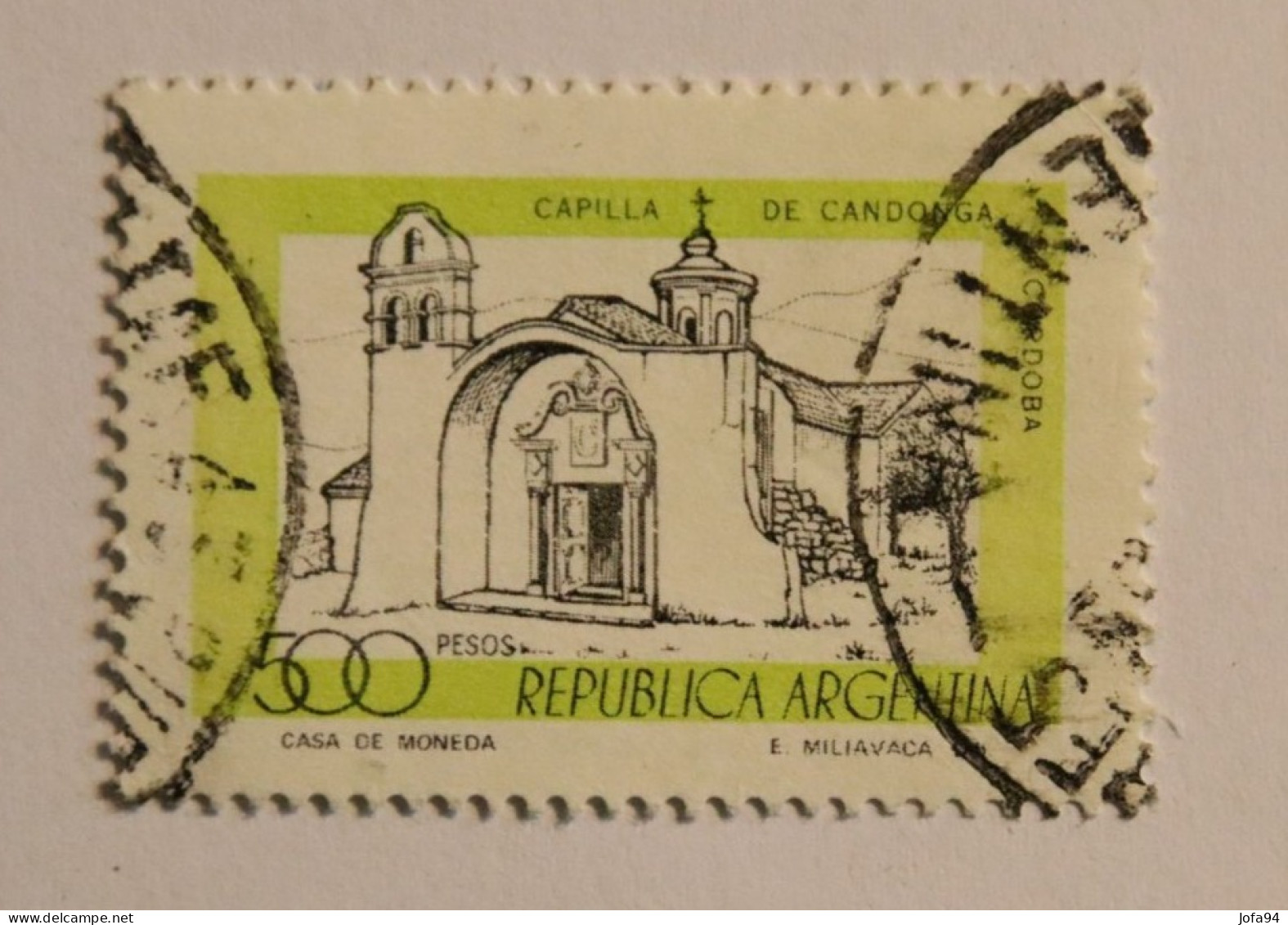 ARGENTINE 1978 Chapelle De Candonga Cordoba. Oblitéré - Neufs