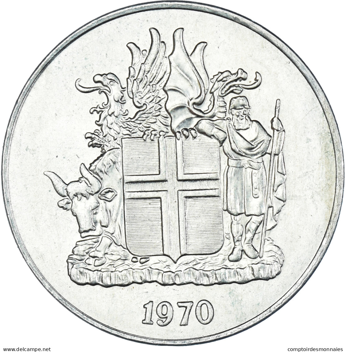 Monnaie, Islande, 10 Kronur, 1970 - Iceland