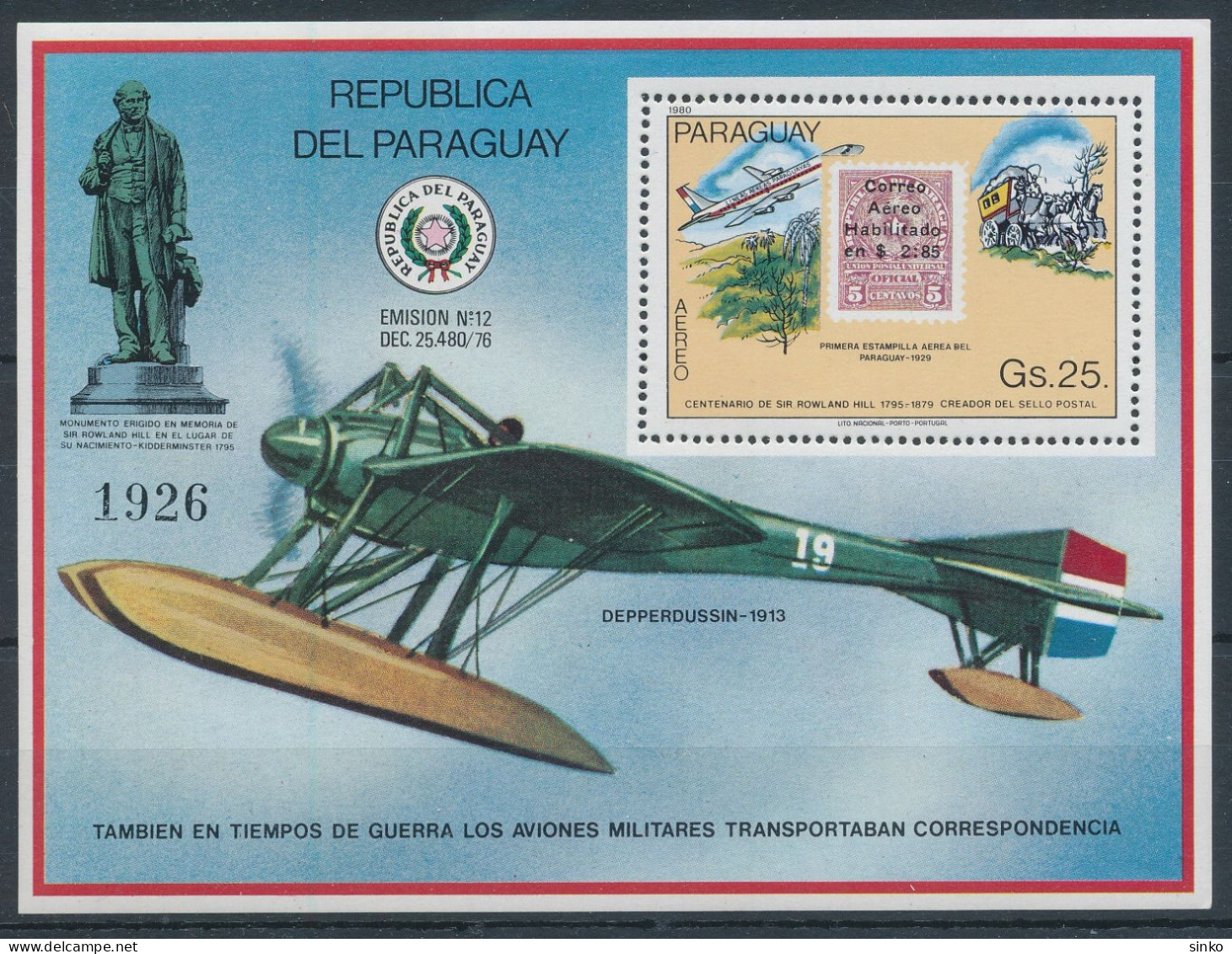 1980. Paraguay - Transport - Andere (Lucht)