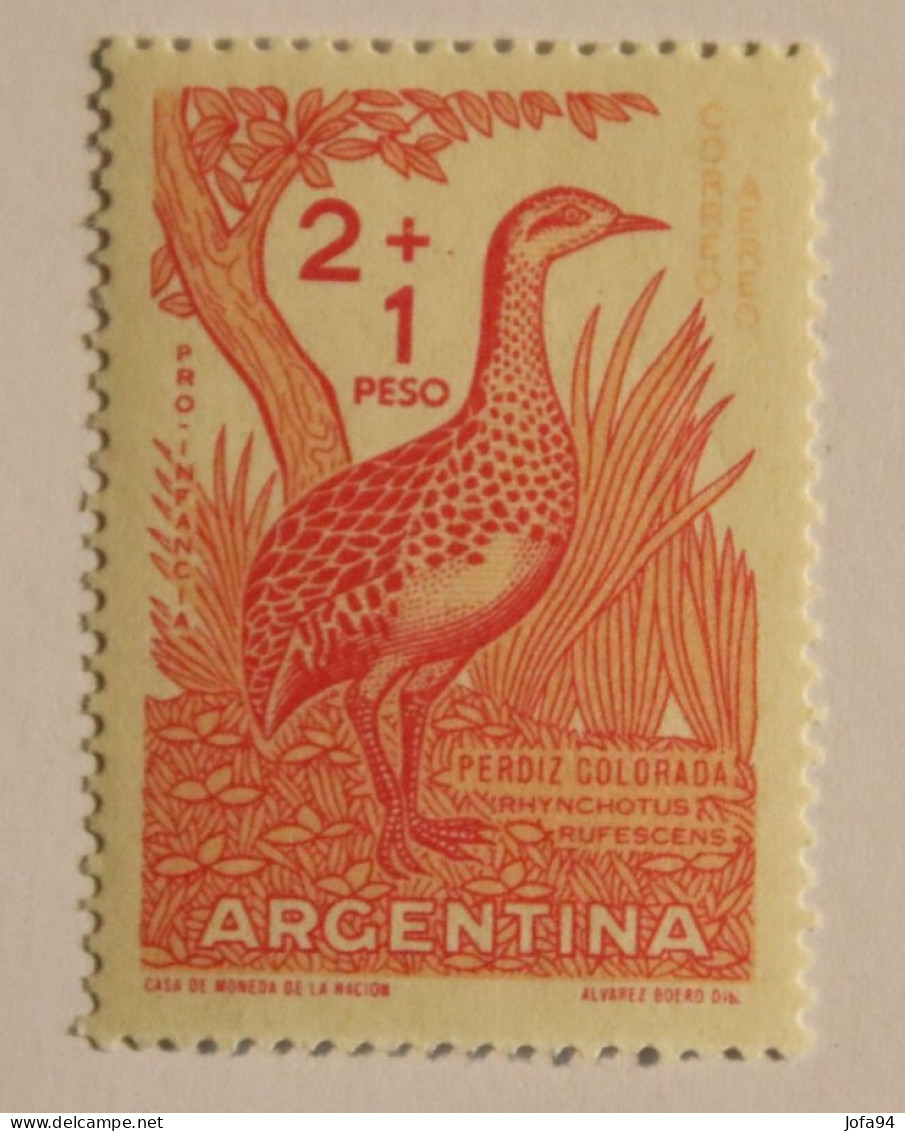 ARGENTINE 1960 Oiseau Tinamou Rhynchotus Rufescens. Neuf - Nuovi