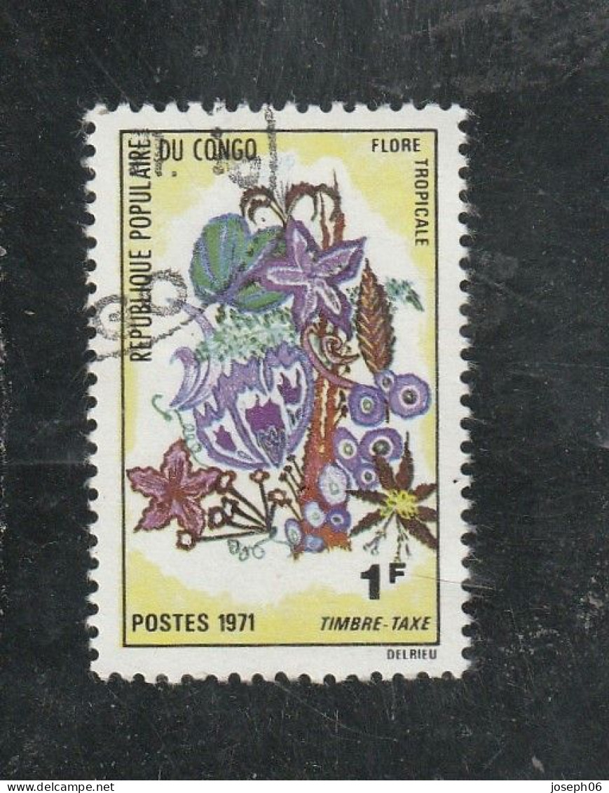 CONGO  1971 Taxe  Y. T. N° 46  à  51  Oblitéré 46  Frais De Gestion Compris - Gebraucht