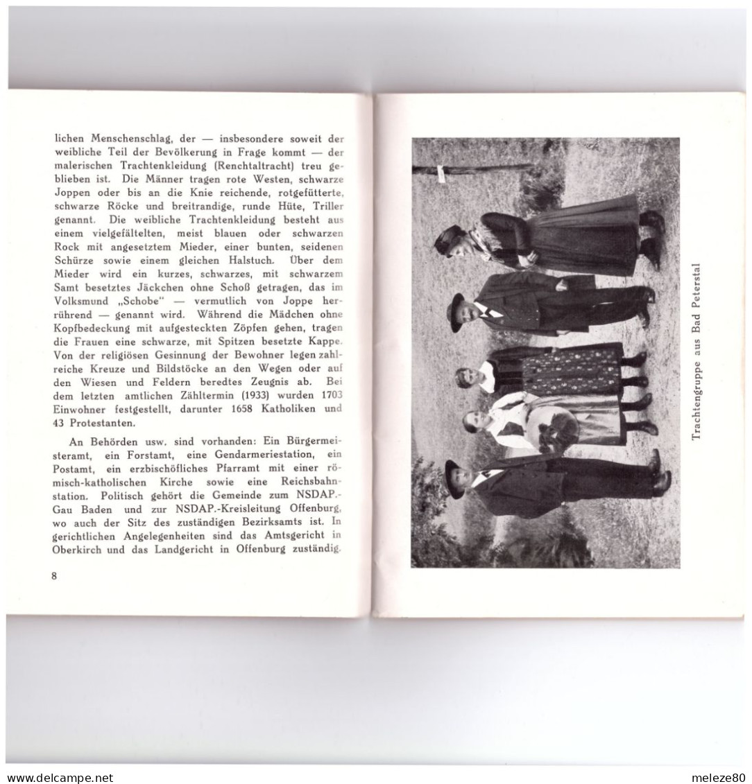 Allemagne  BAD PETERSTAL-GRIEBACH  Petite Brochure Vers 1930  7 Scans - Bad Peterstal-Griesbach