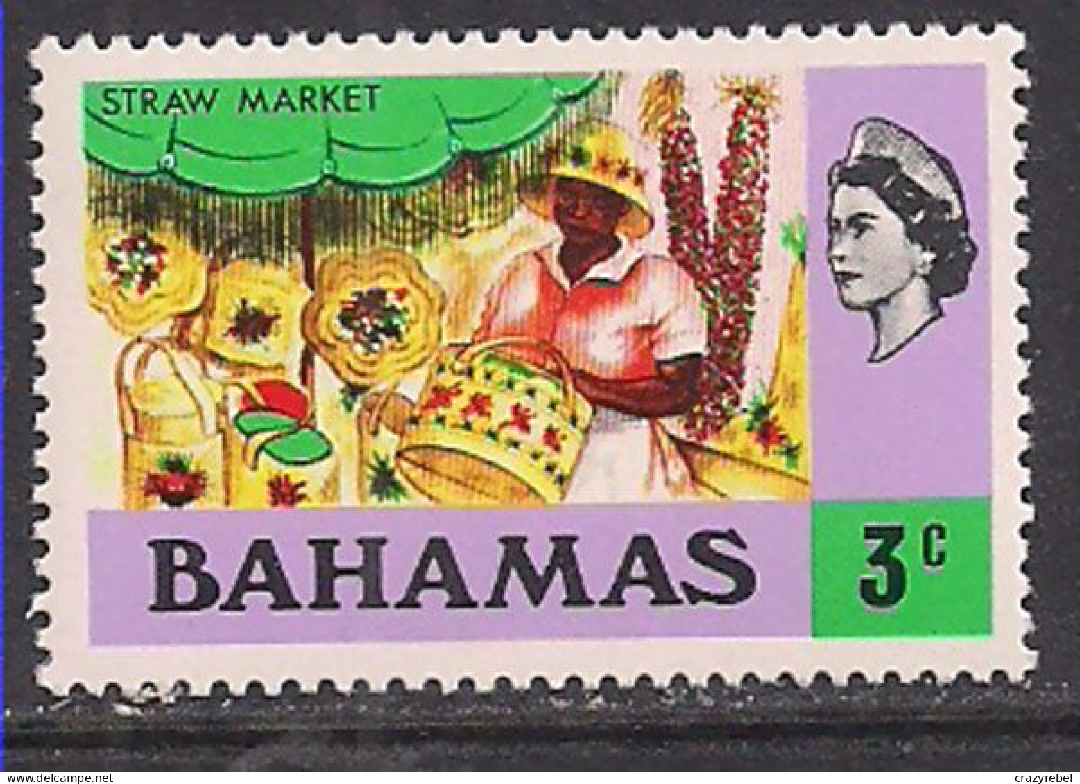 Bahamas 1971 QE2 3c Market SG 361 MNH ( H712 ) - 1963-1973 Ministerial Government