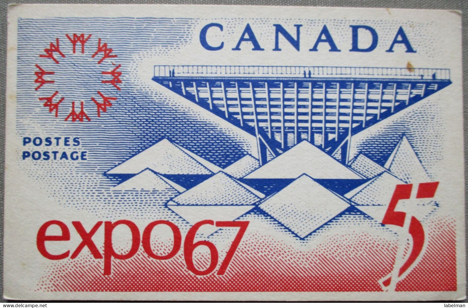 CANADA EXPO 1967 CANADIAN PAVILION WORLD EXPOSITION KARTE CARD POSTKARTE ANSICHTSKARTE CARTOLINA POSTCARD CARTE POSTALE - Huntsville