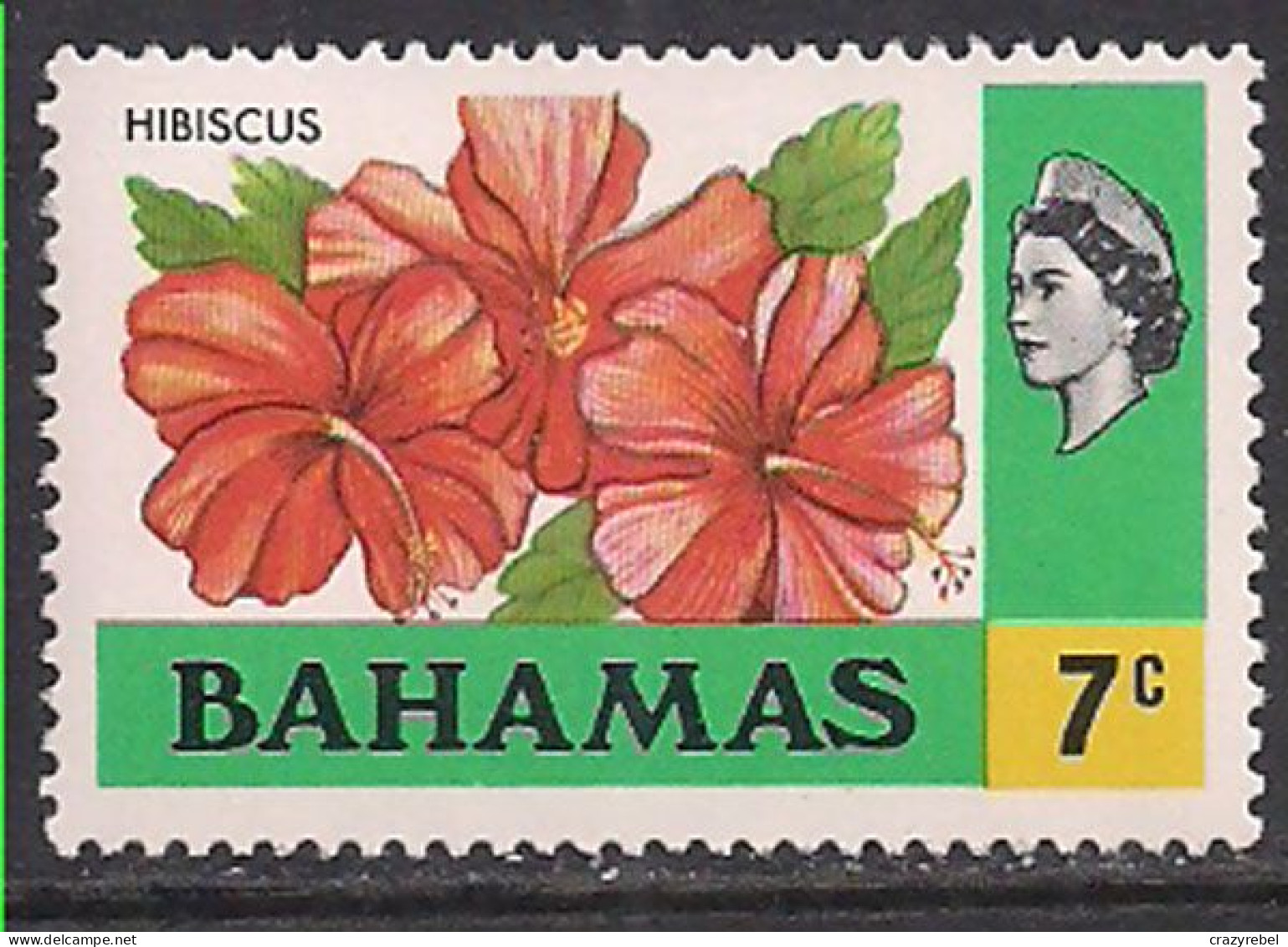 Bahamas 1971 QE2 7c  Flowers SG 365 MNH ( G1340 ) - 1963-1973 Autonomía Interna