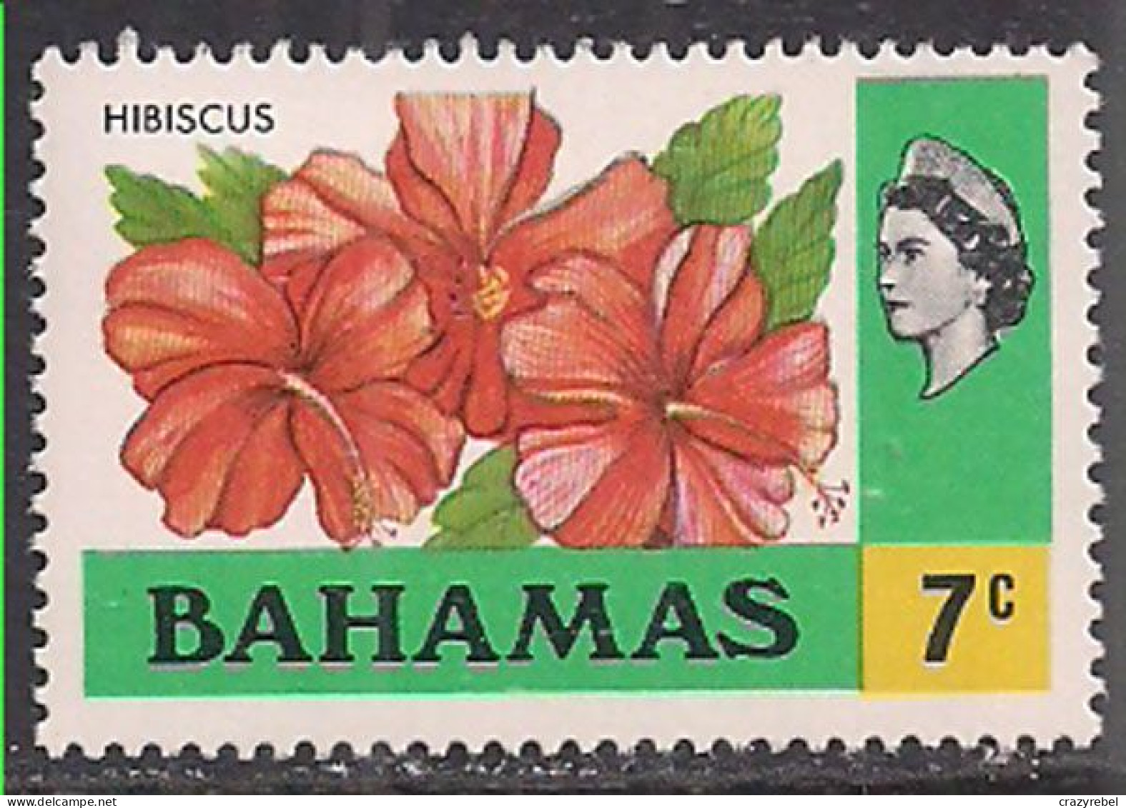 Bahamas 1971 QE2 7c  Flowers SG 365 MNH ( H3 ) - 1963-1973 Autonomia Interna