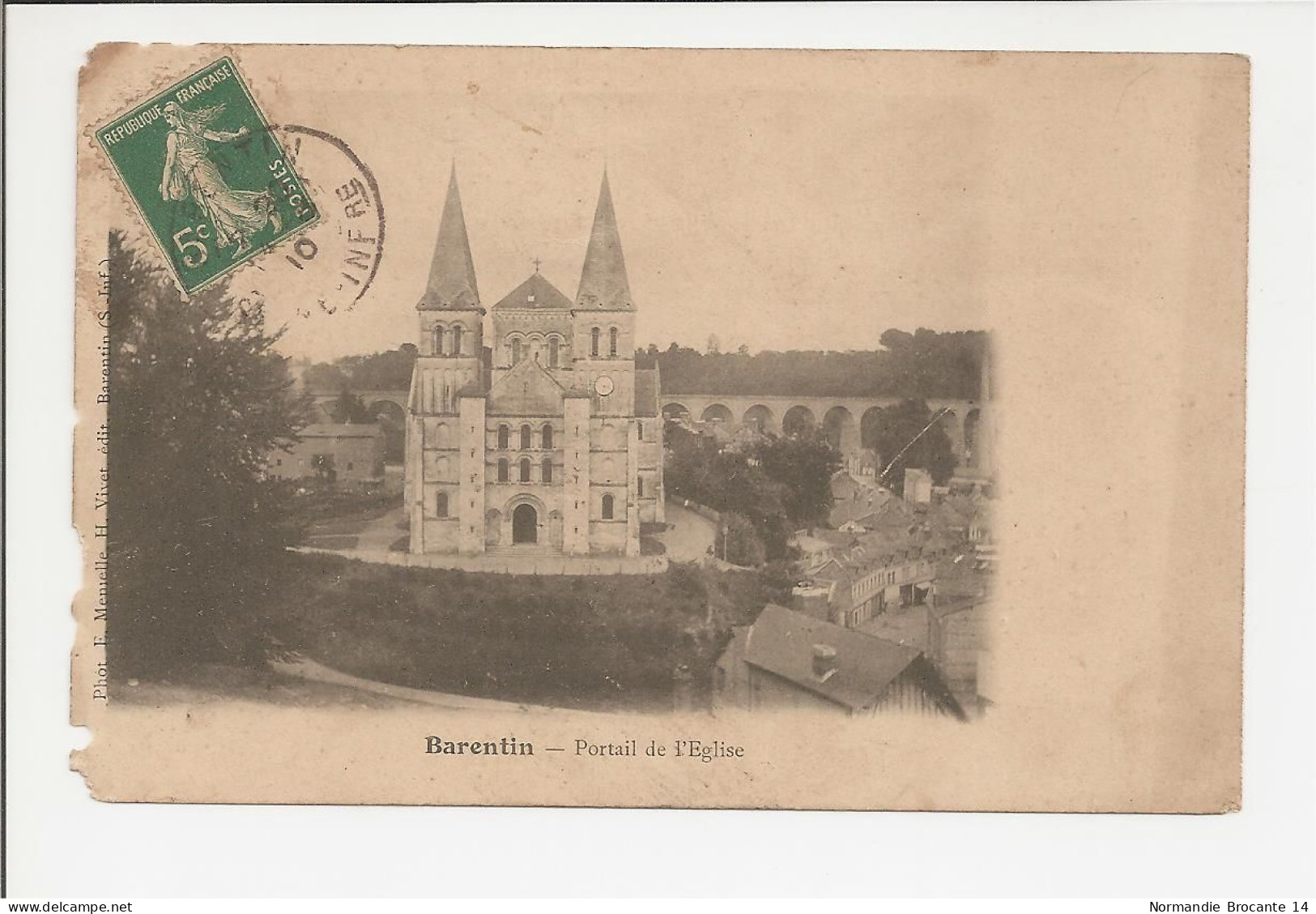 Dep. 76 - Barentin - Portail De L'Eglise - Barentin