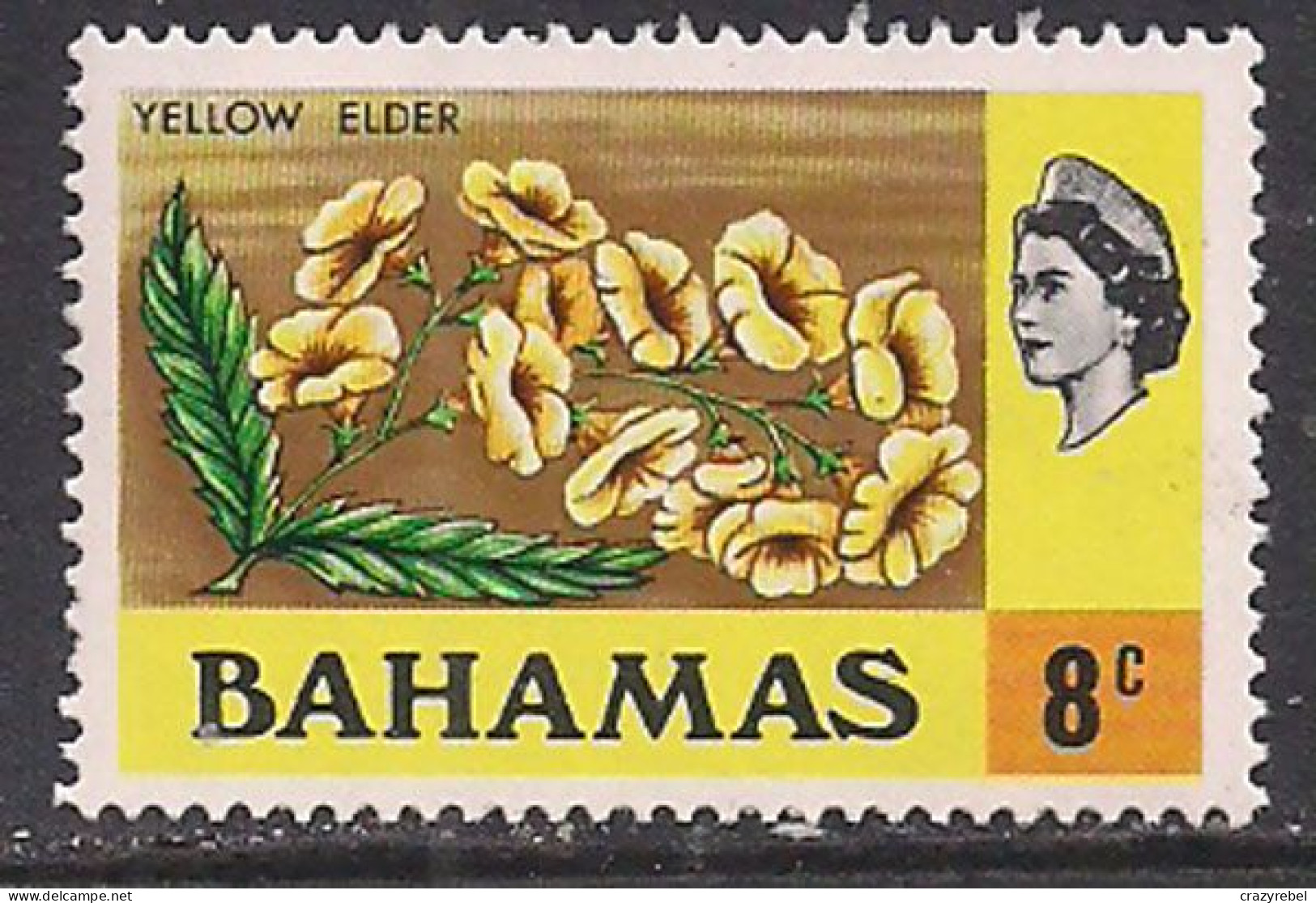 Bahamas 1971 QE2 8c  Flowers SG 366 MNH ( J1040 ) - 1963-1973 Ministerial Government
