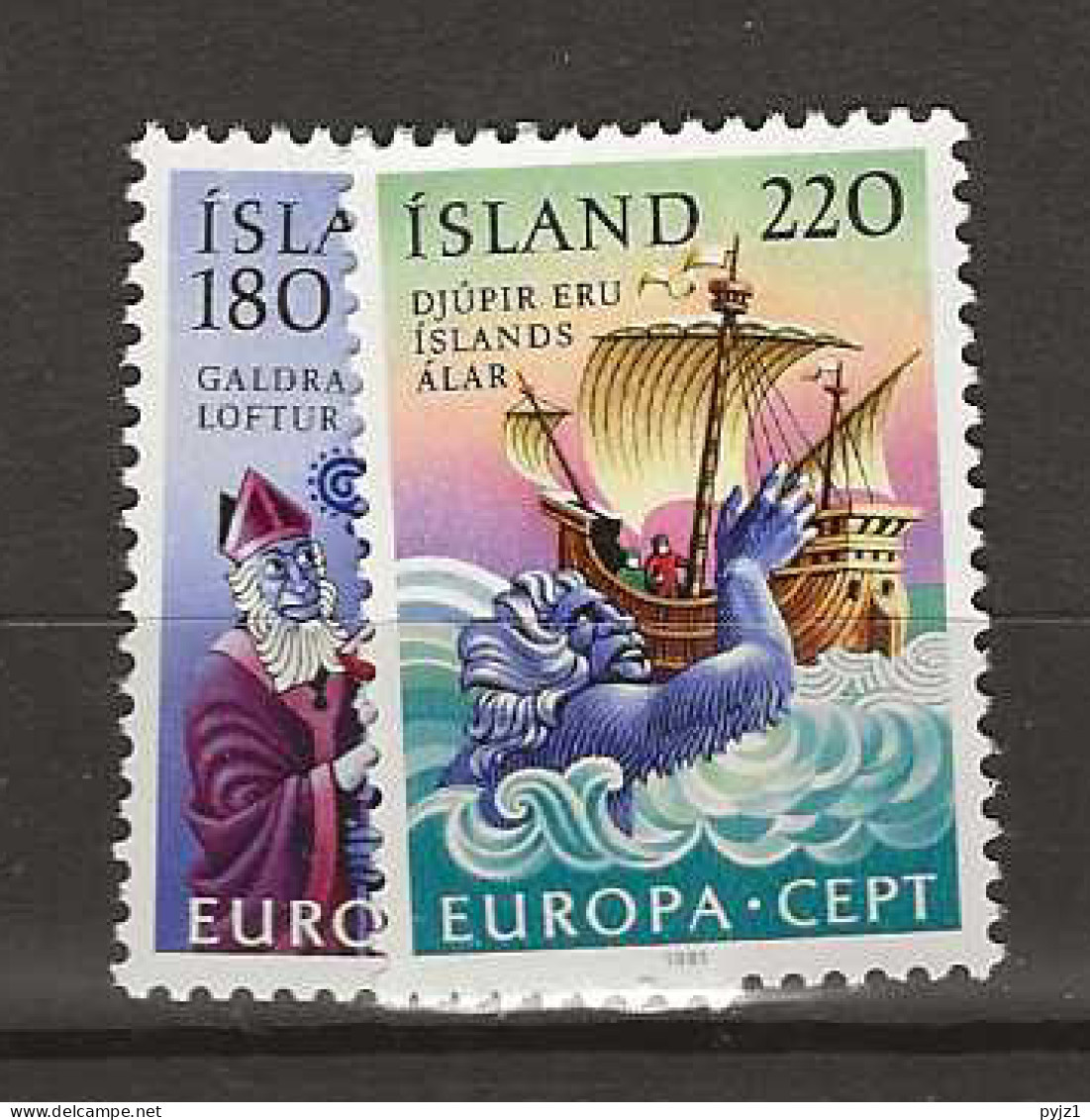 1981 MNH Iceland Mi 565-66, Postfris** - Nuevos