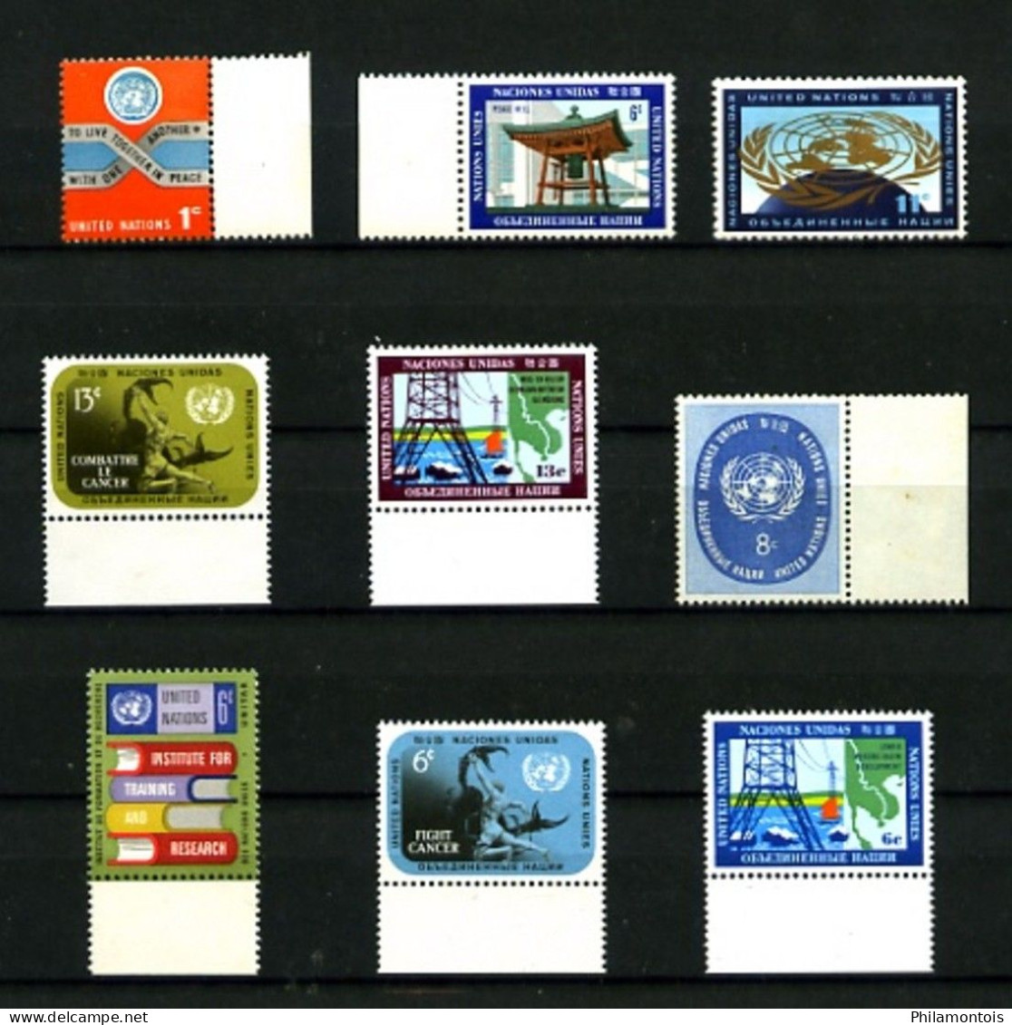O.N.U. (New-York) - Lot De Timbres - Des Doubles - Neufs N** - Légères Adhérences Verso De Quelques Timbres - Unused Stamps
