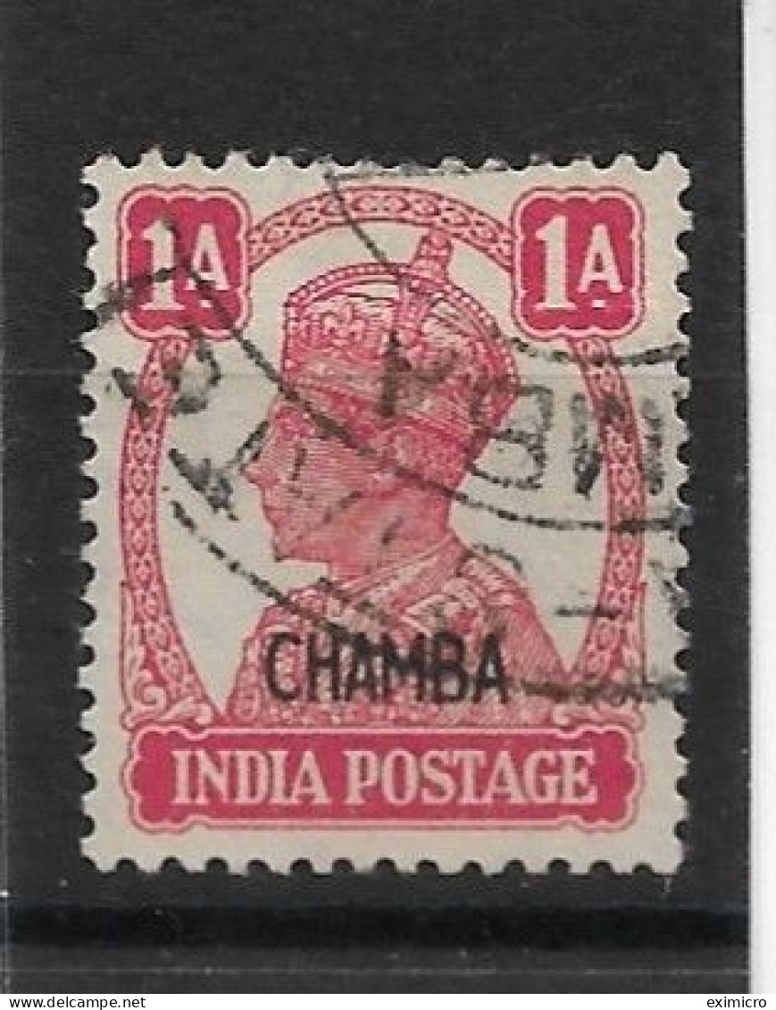 INDIA - CHAMBA 1943 1a SG 111 FINE USED Cat £6.50 - Chamba