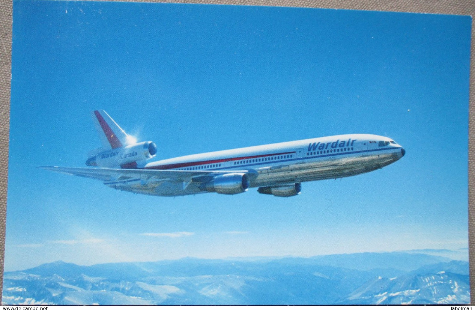 CANADA AIRLINE PLANE WARDAIR MCDONNELL DOUGLAS DC 10 KARTE CARD POSTKARTE ANSICHTSKARTE CARTOLINA POSTCARD CARTE POSTALE - Huntsville
