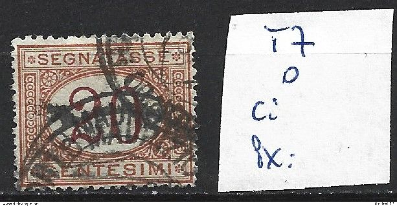 ITALIE TAXE 7 Oblitéré Côte 1 € - Postage Due