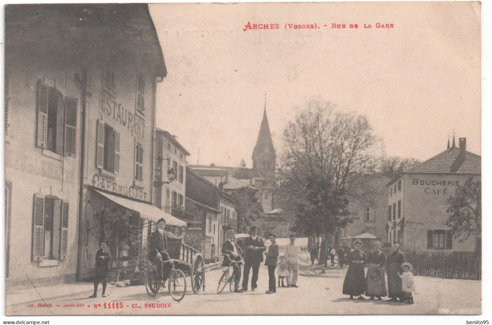 CPA De ARCHES - Rue De La Gare. - Arches