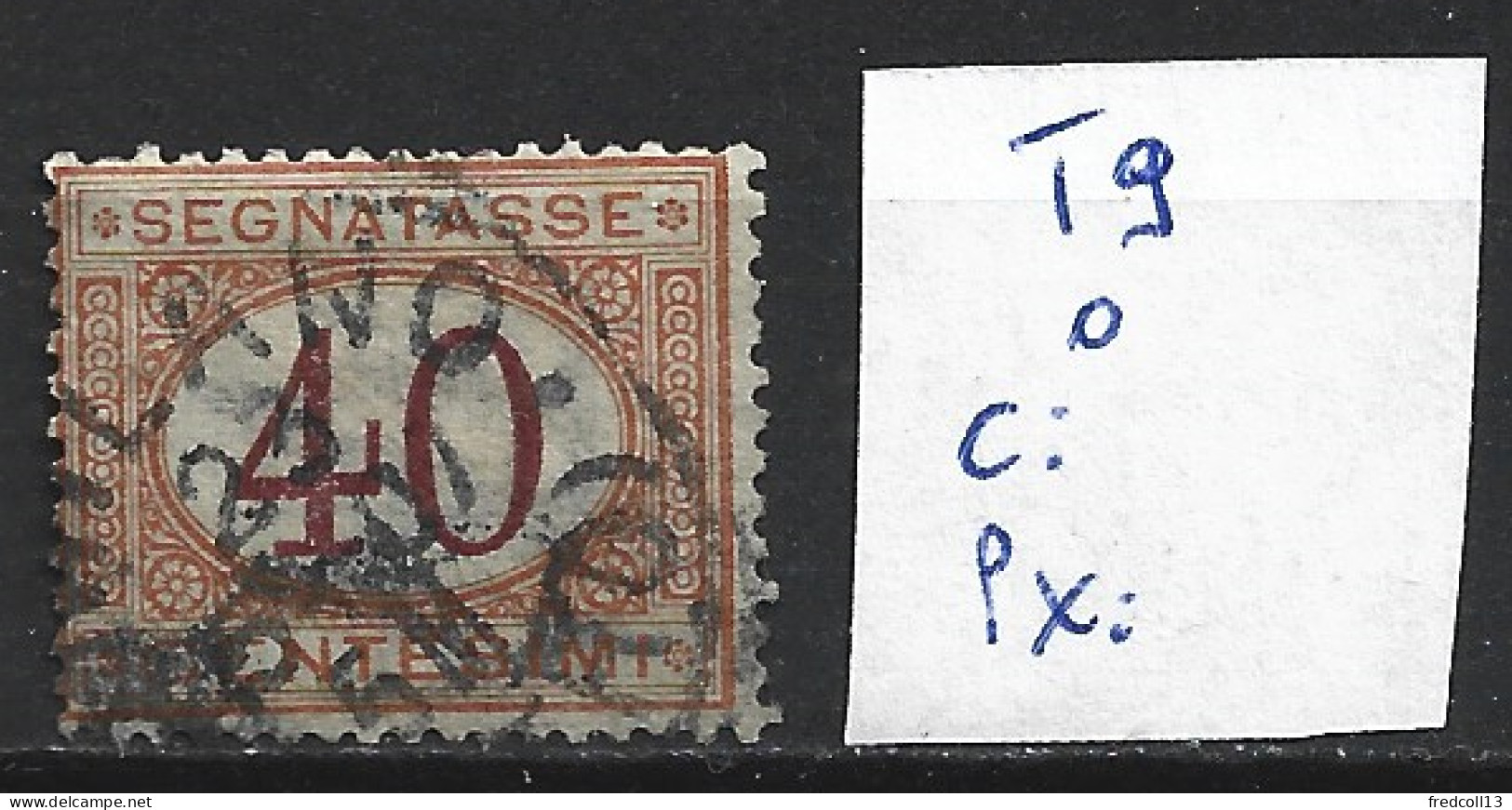 ITALIE TAXE 9 Oblitéré Côte 1.50 € - Postage Due