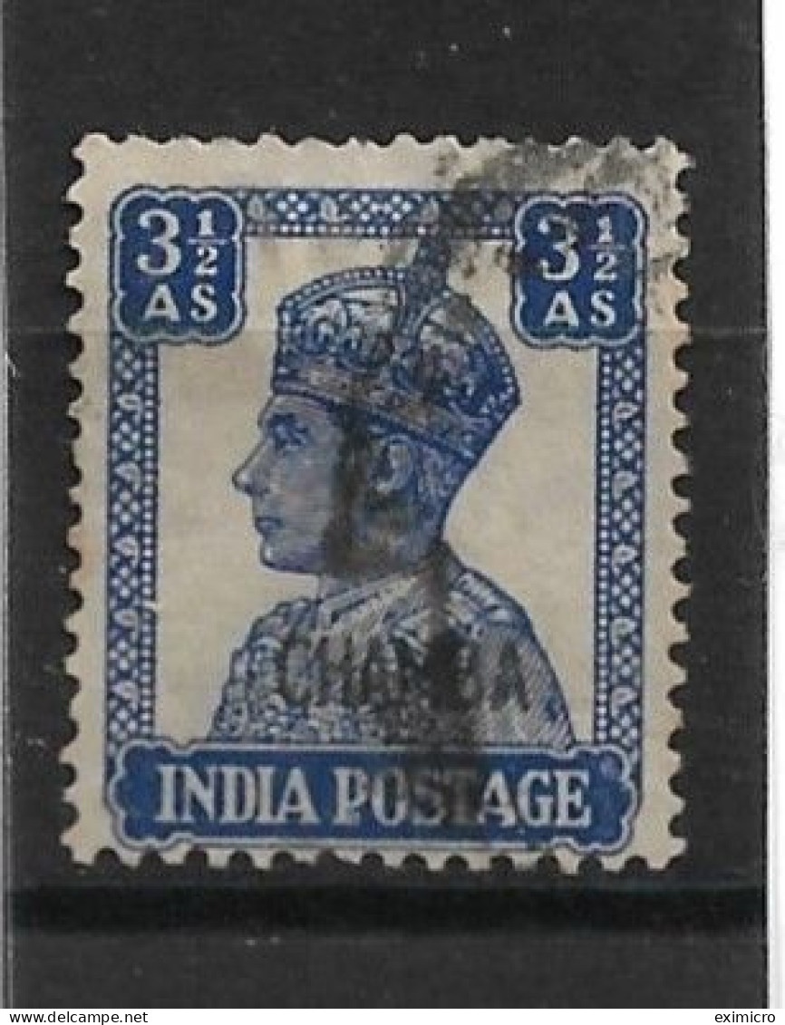 INDIA - CHAMBA 1941 3½a SG 115 FINE USED Cat £55 - Chamba