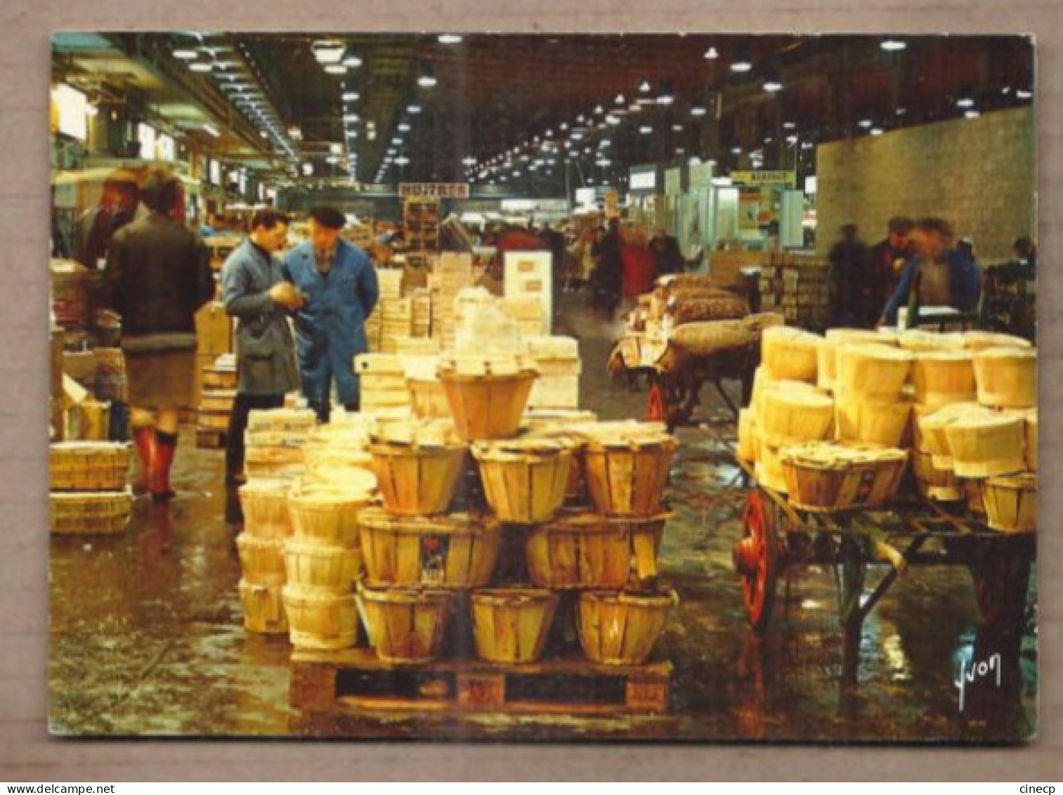 CPSM 94 - RUNGIS - Marché D'Intérêt National PARIS-RUNGIS - Intérieur Du Pavillon De La Marée Du Soir - TB ANIMATION - Rungis