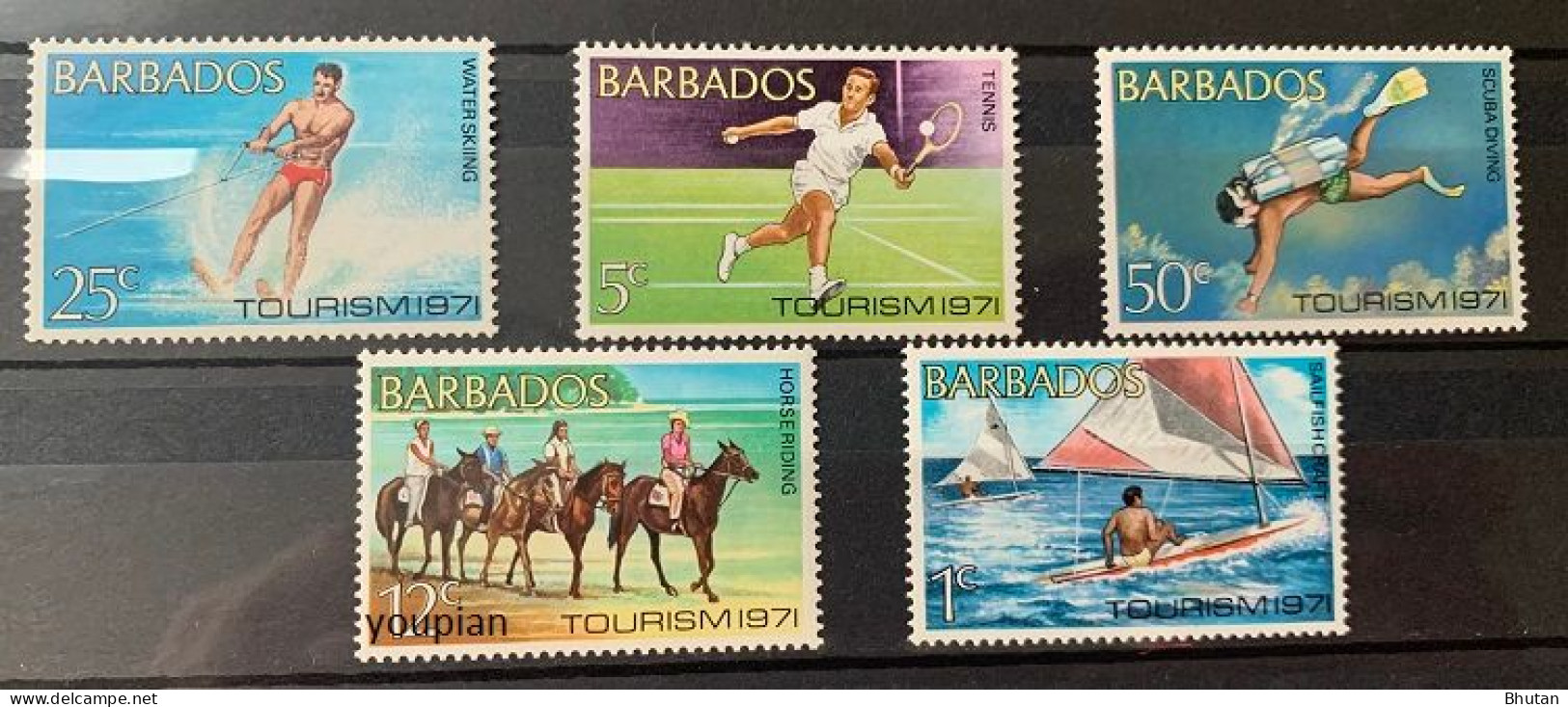 Barbados 1971, Tourism, MNH Stamps Set - Barbados (1966-...)