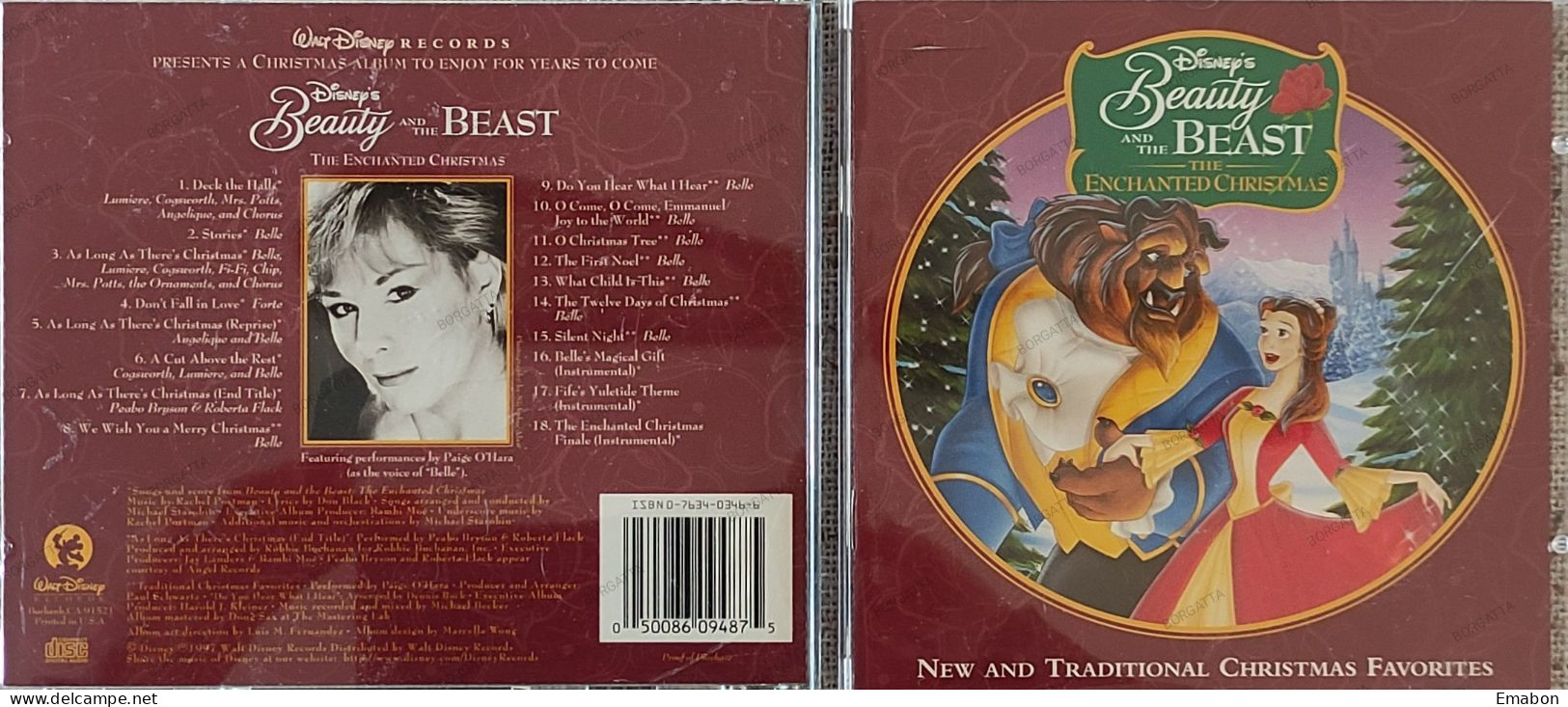 BORGATTA - FILM MUSIC  - Cd PAIGE O'HARA - BEAUTY AND THE BEAST - WALT DISNEY RECORDS 1997 - USATO In Buono Stato - Filmmusik