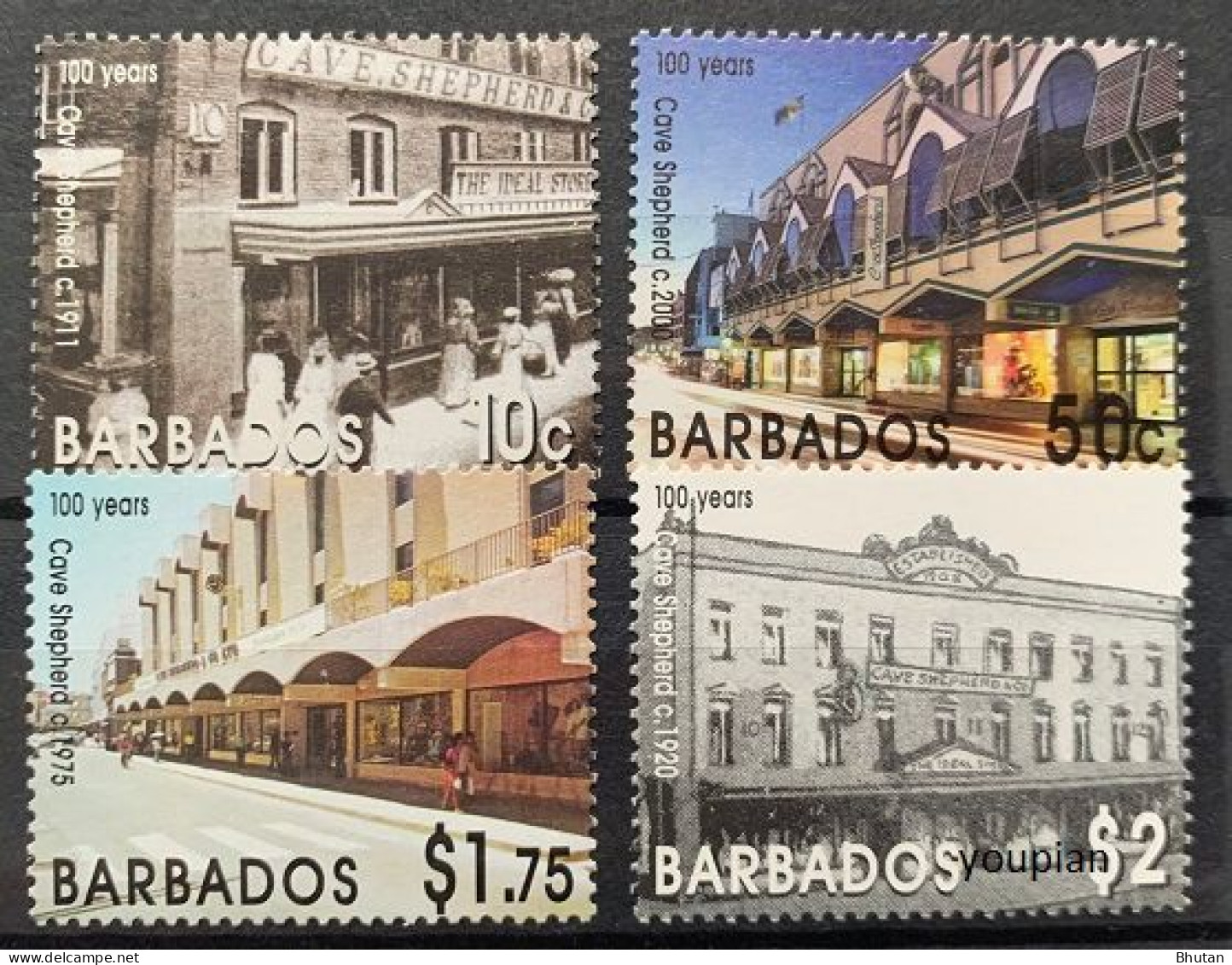Barbados 2006, 100 Years Cave Shepherd, MNH Stamps Set - Barbados (1966-...)