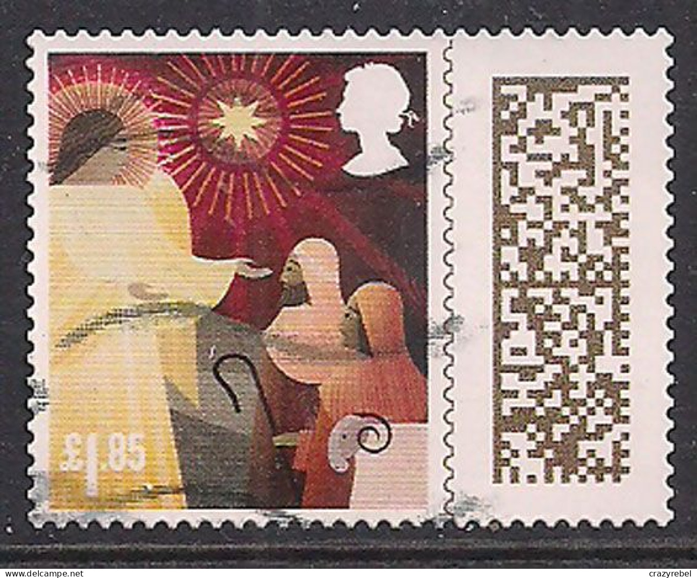 GB 2022 QE2 £1.85 Christmas Angels & Shepherd Used SG 4736 (61 ) - Used Stamps