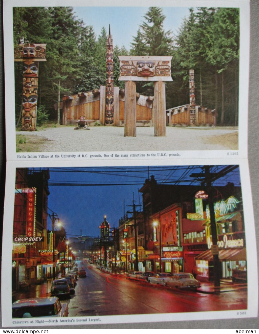 CANADA BRITISH COLUMBIA BC VANCOUVER BOOKLET KARTE CARD POSTKARTE ANSICHTSKARTE CARTOLINA POSTCARD CARTE POSTALE